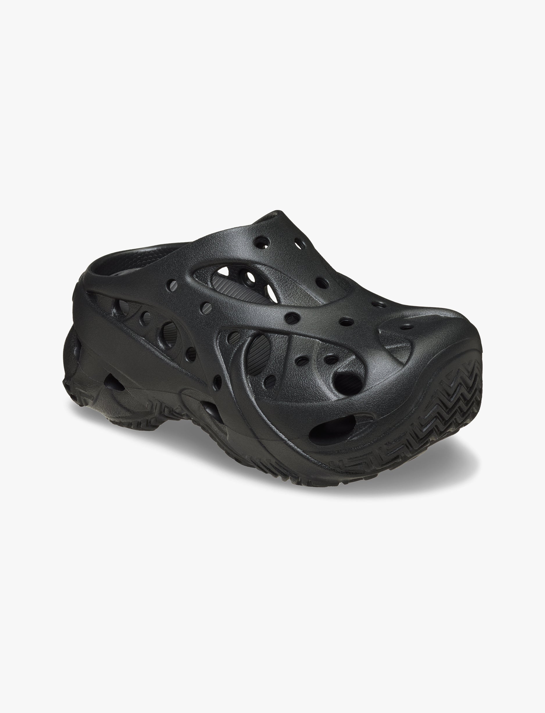 Crocs Caged Clog - כפכפי קרוקס פלטפורמה לנשים בצבע שחור