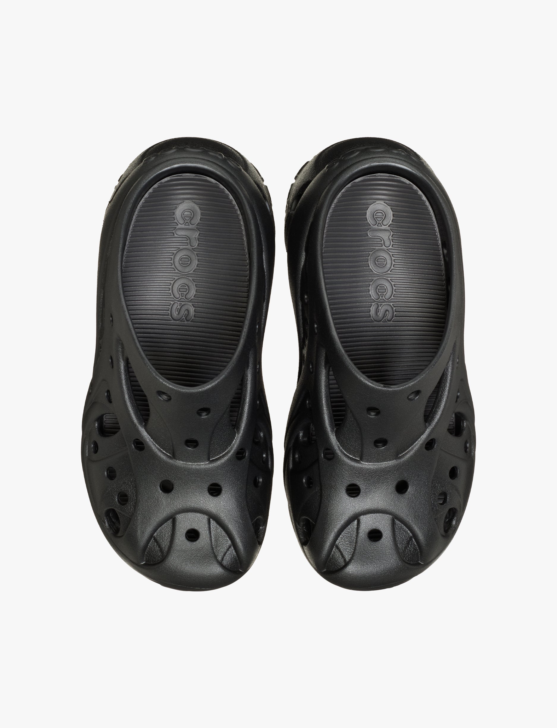 Crocs Caged Clog - כפכפי קרוקס פלטפורמה לנשים בצבע שחור