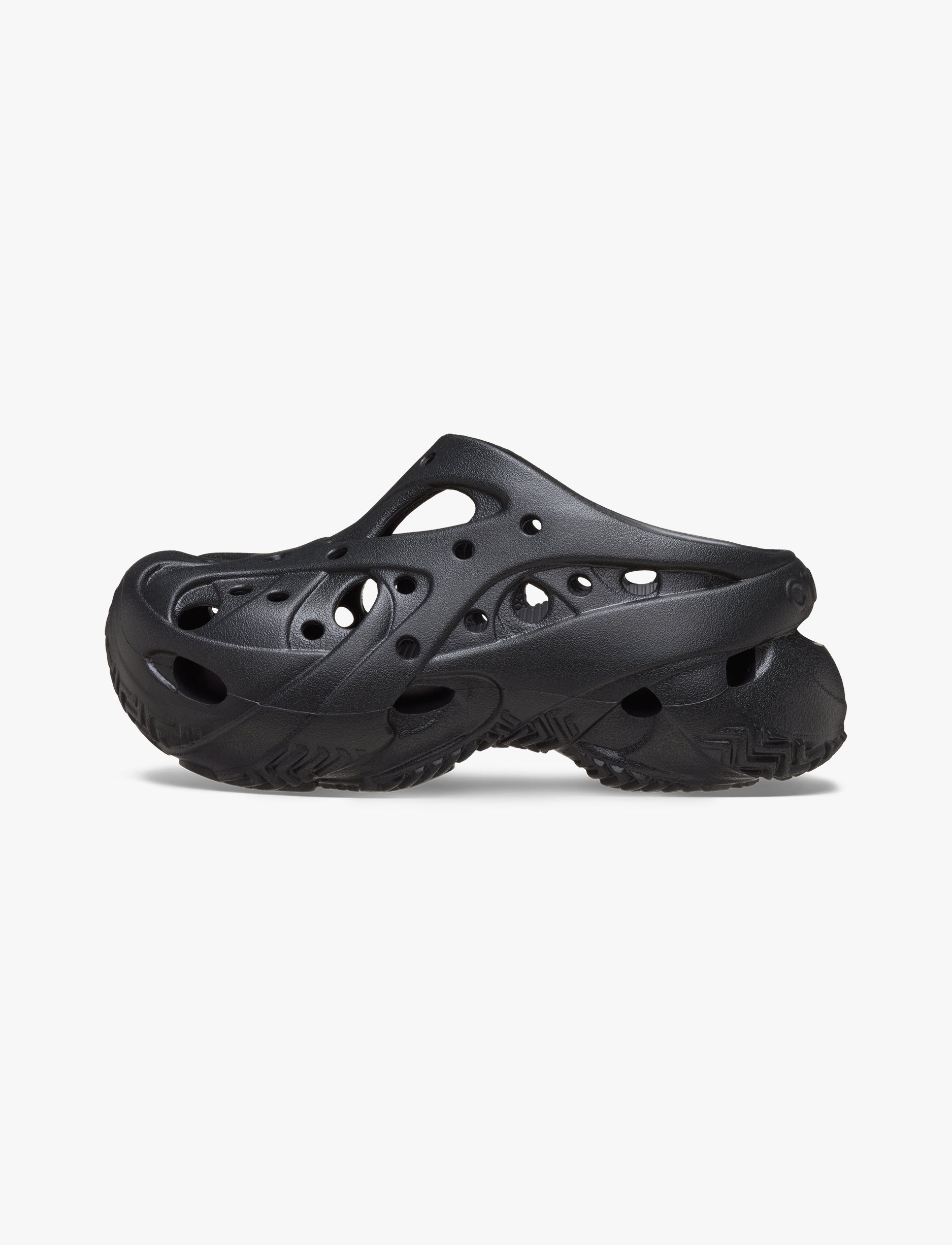 Crocs Caged Clog - כפכפי קרוקס פלטפורמה לנשים בצבע שחור