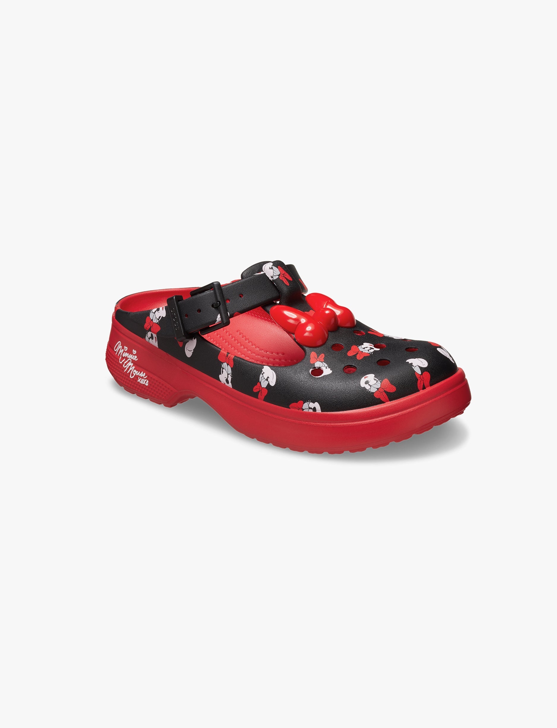 Crocs Minnie Mouse Mary Jane - כפכפי קרוקס מיני מאוס מרי ג'ין בצבע אדום/שחור