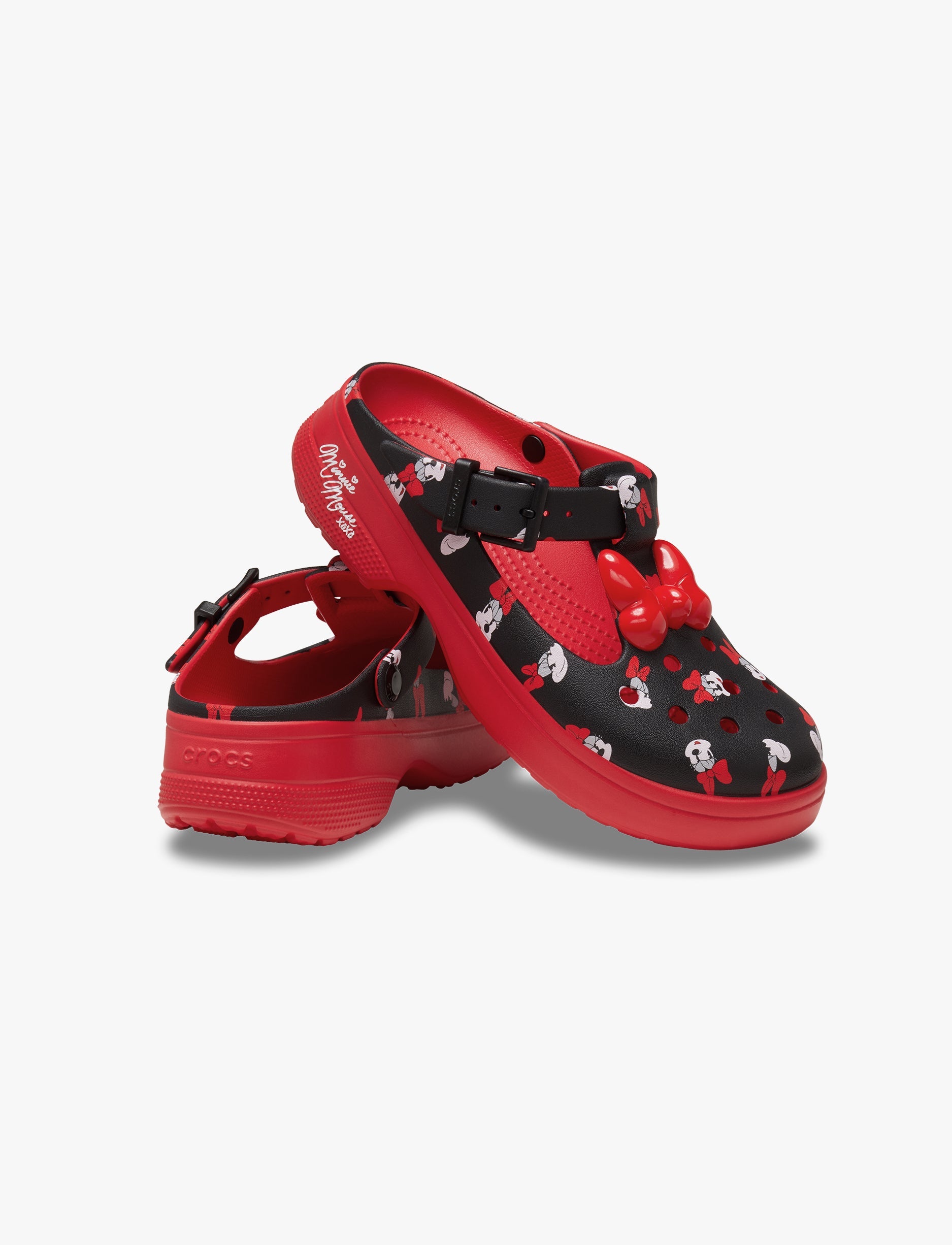 Crocs Minnie Mouse Mary Jane - כפכפי קרוקס מיני מאוס מרי ג'ין בצבע אדום/שחור