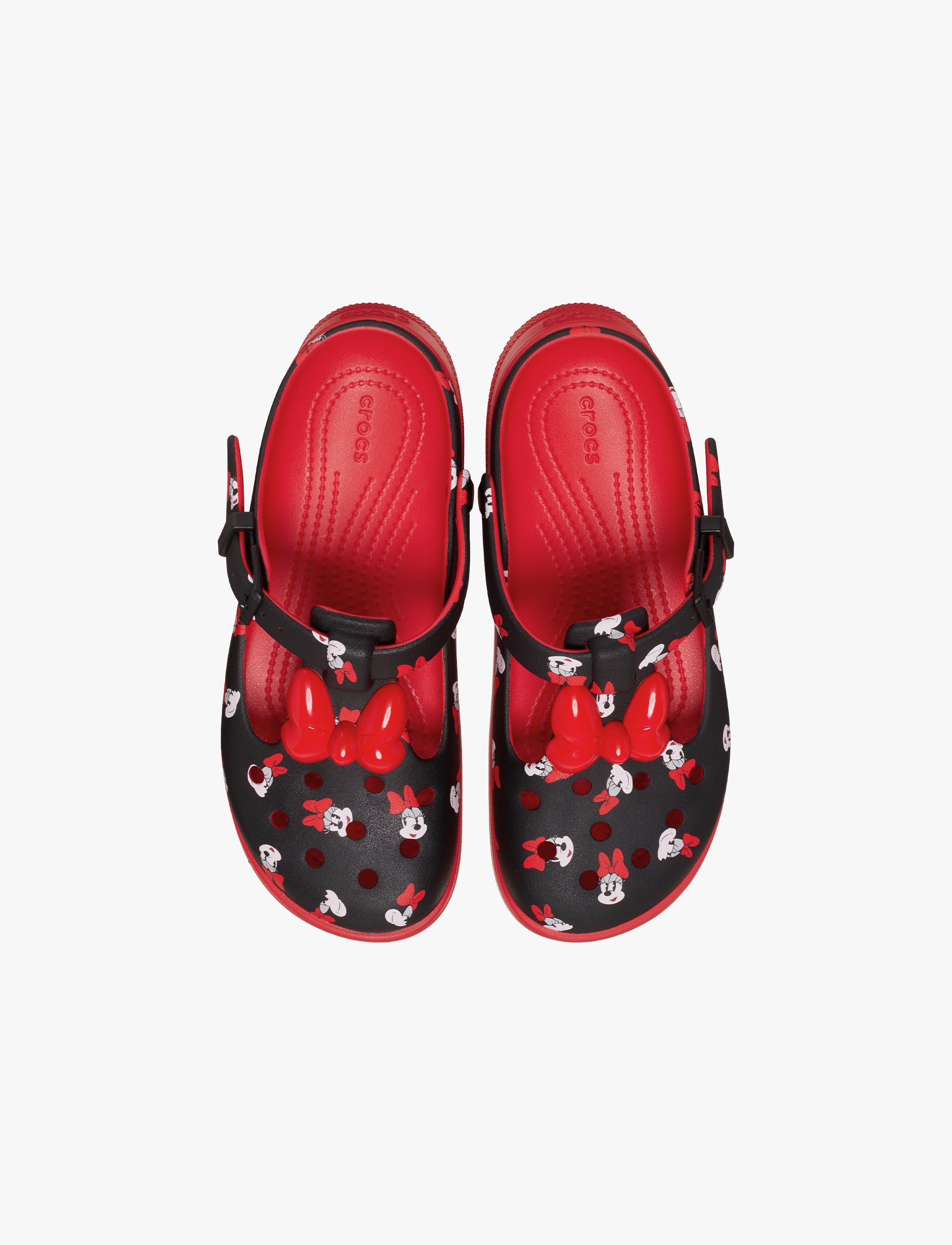 Crocs Minnie Mouse Mary Jane - כפכפי קרוקס מיני מאוס מרי ג'ין בצבע אדום/שחור