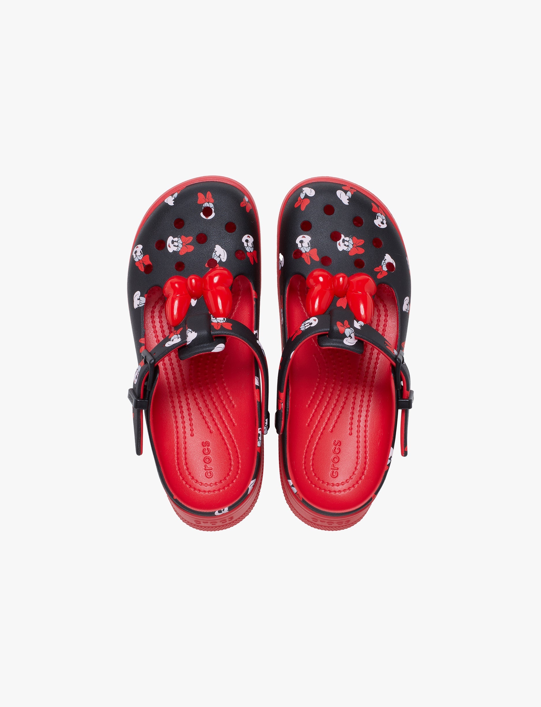 Crocs Minnie Mouse Mary Jane - כפכפי קרוקס מיני מאוס מרי ג'ין בצבע אדום/שחור