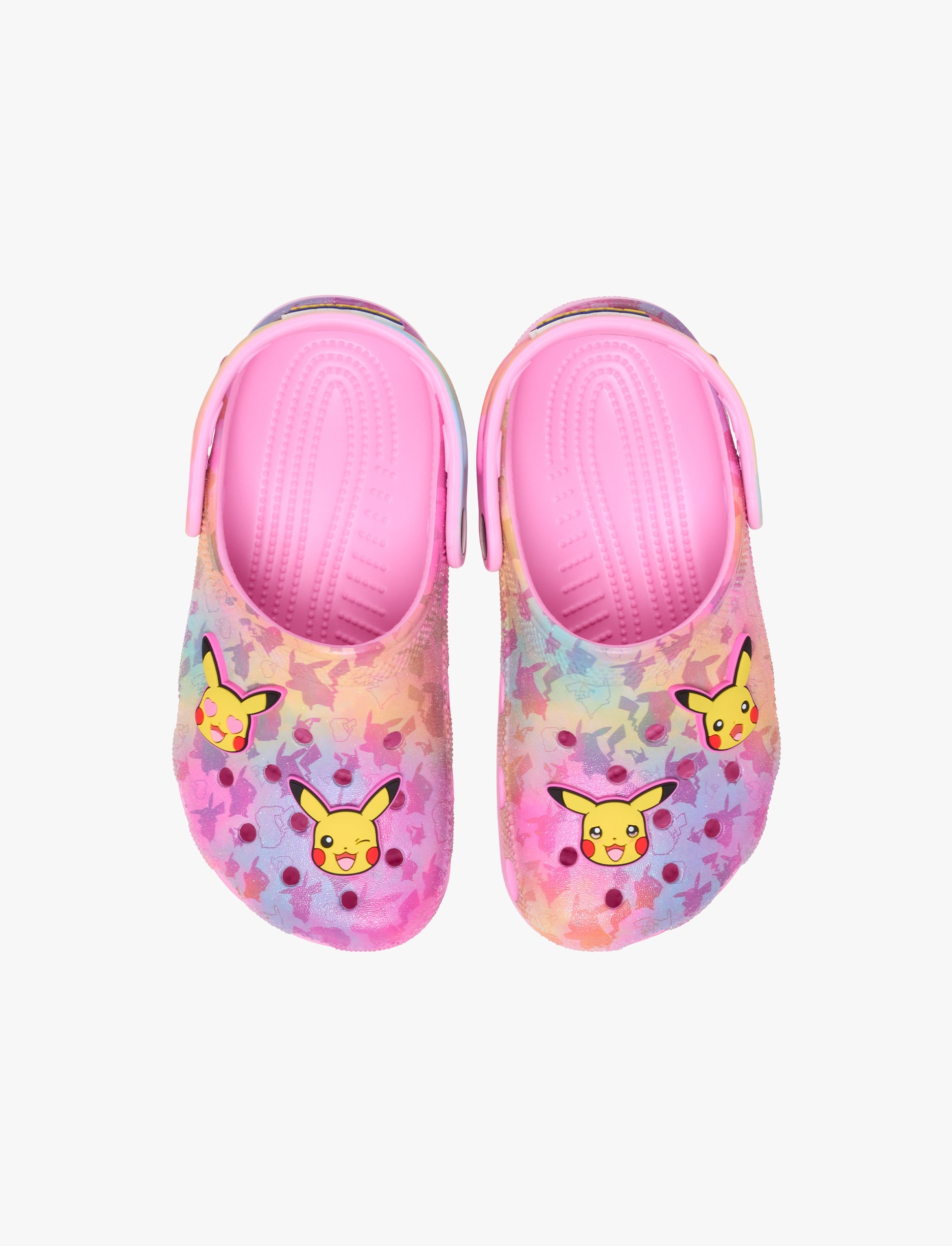 Crocs Pokemon Pikachu Pink Classic Clog K - כפכפי קרוקס פוקימון פיקאצ'ו לבנות בצבע ורוד