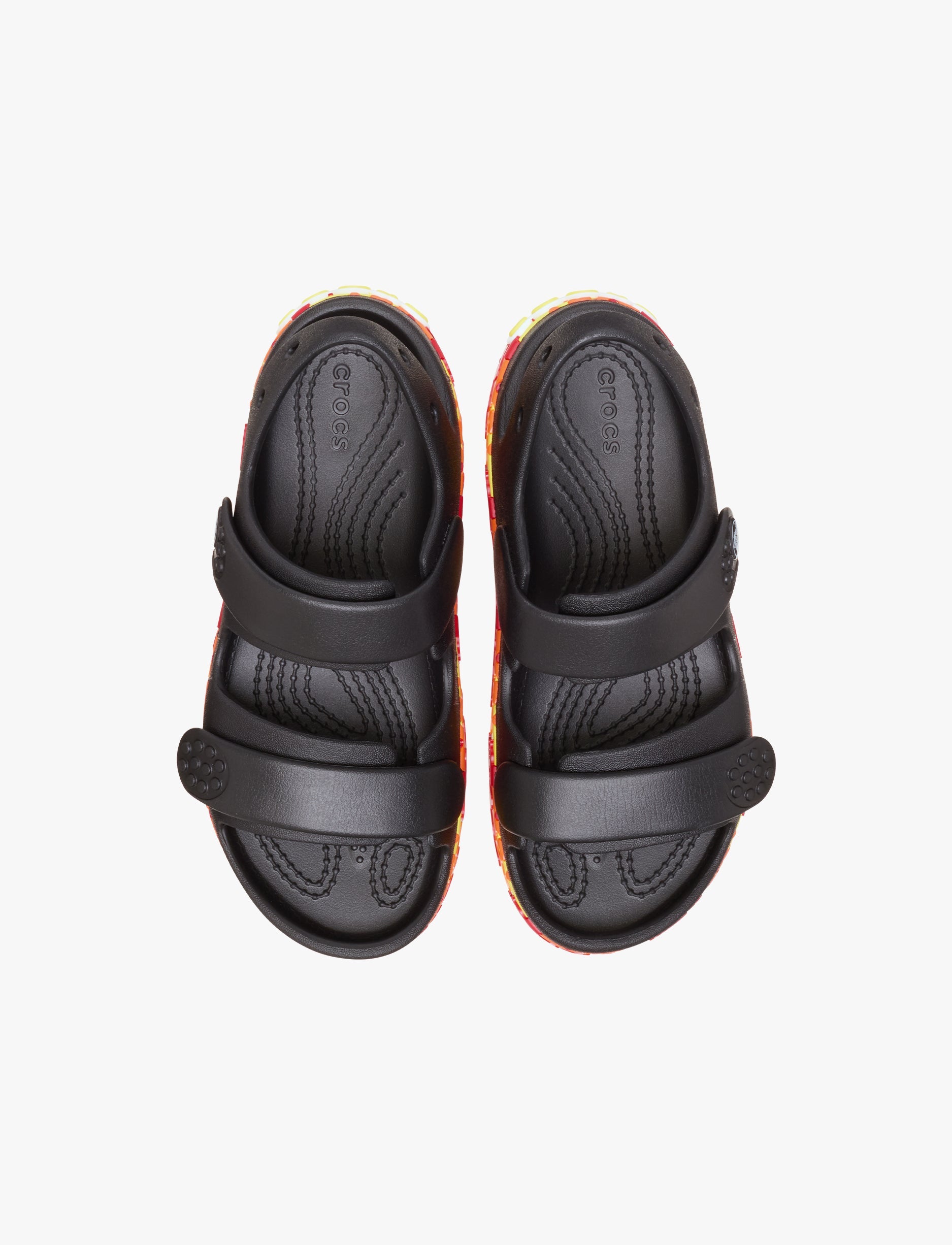 Crocs Crocband Cruiser Flames - סנדלי קרוקס קרוקבנד לילדים בצבע שחור