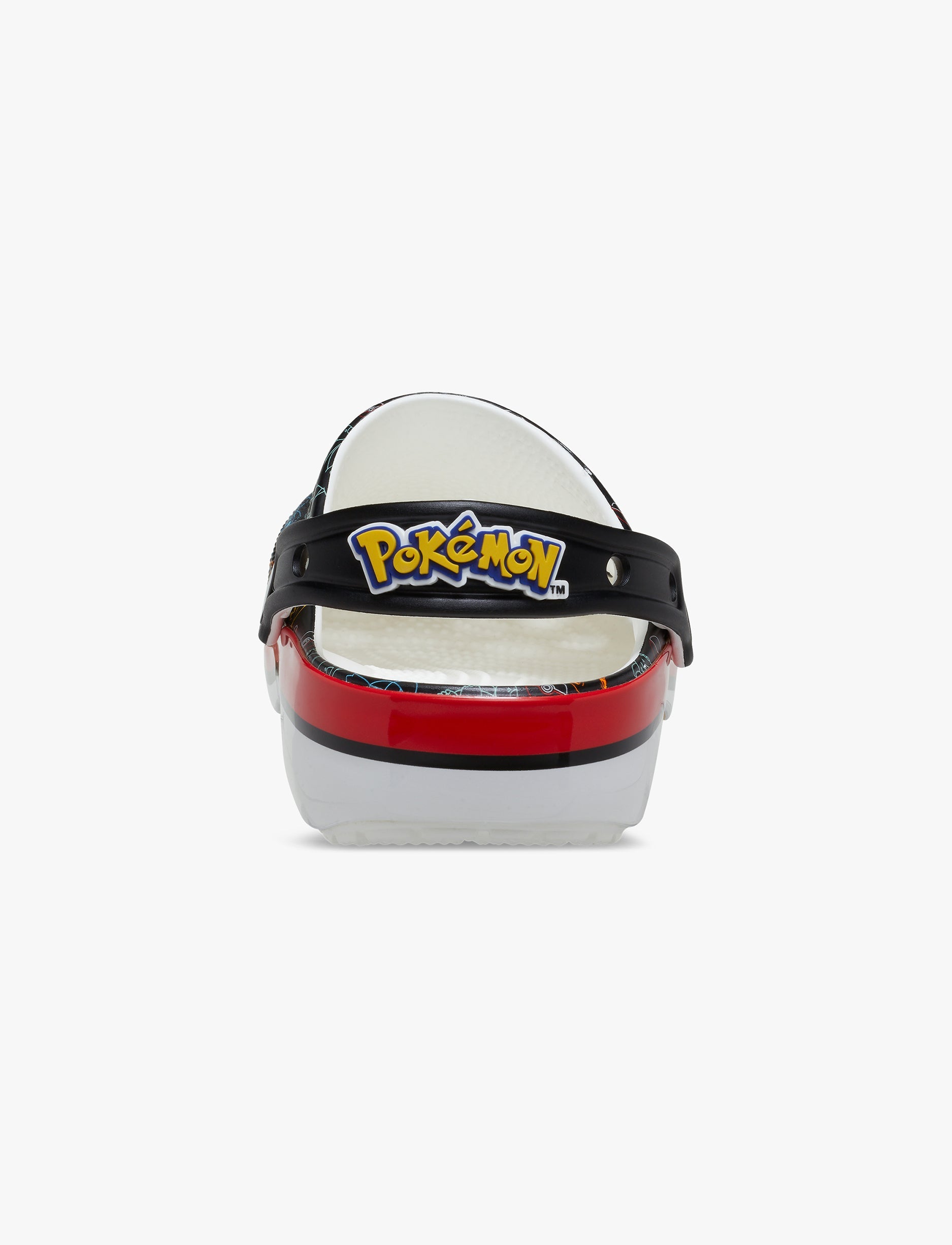 Crocs Pokemon Print Classic Clog T - כפכפי קלוג קרוקס פוקימוןן פרינט לילדים מידות קטנות שחור/לבן