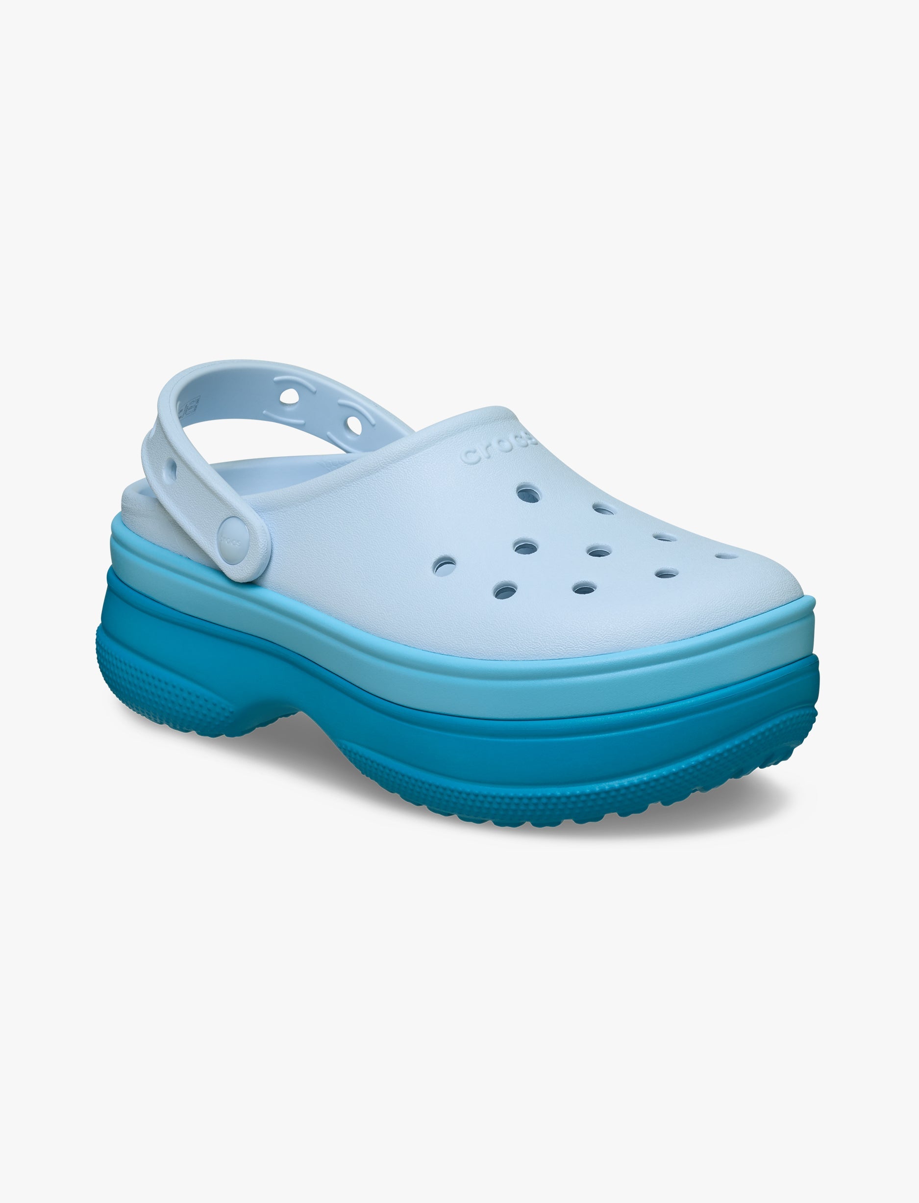 Crocs Classic Stacked Clog - כפכפי פלטפורמה קרוקס לנשים בצבע מרינה כחול