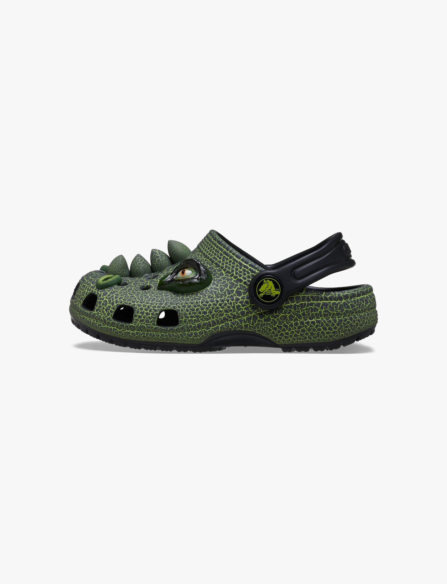 Crocs Classic I AM Scary Dino Clog T - כפכפי קרוקס קלוג דינו בצבע ירוק/שחור