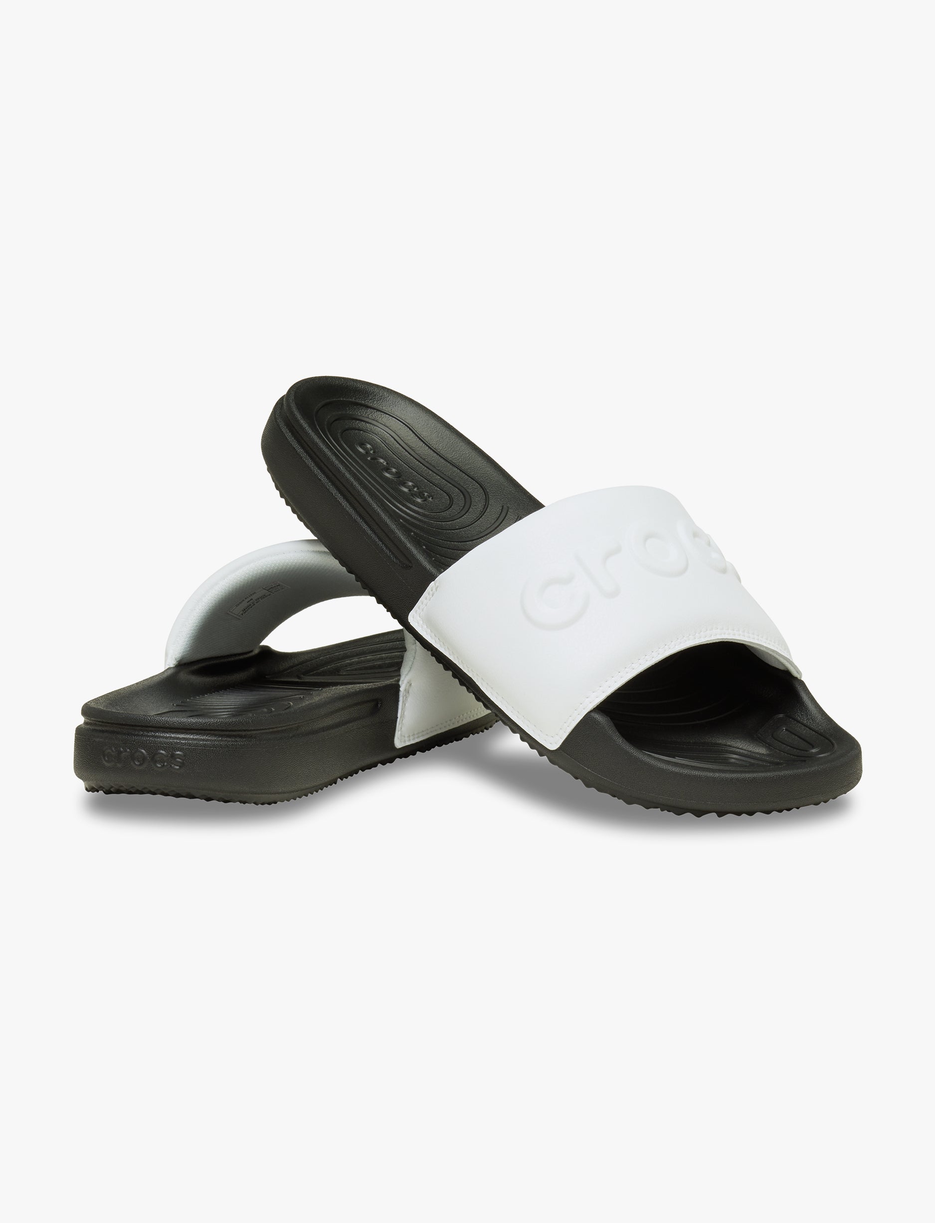 Crocs All Day Slide M - כפכפי סלייד קרוקס לגברים בצבע שחור/לבן