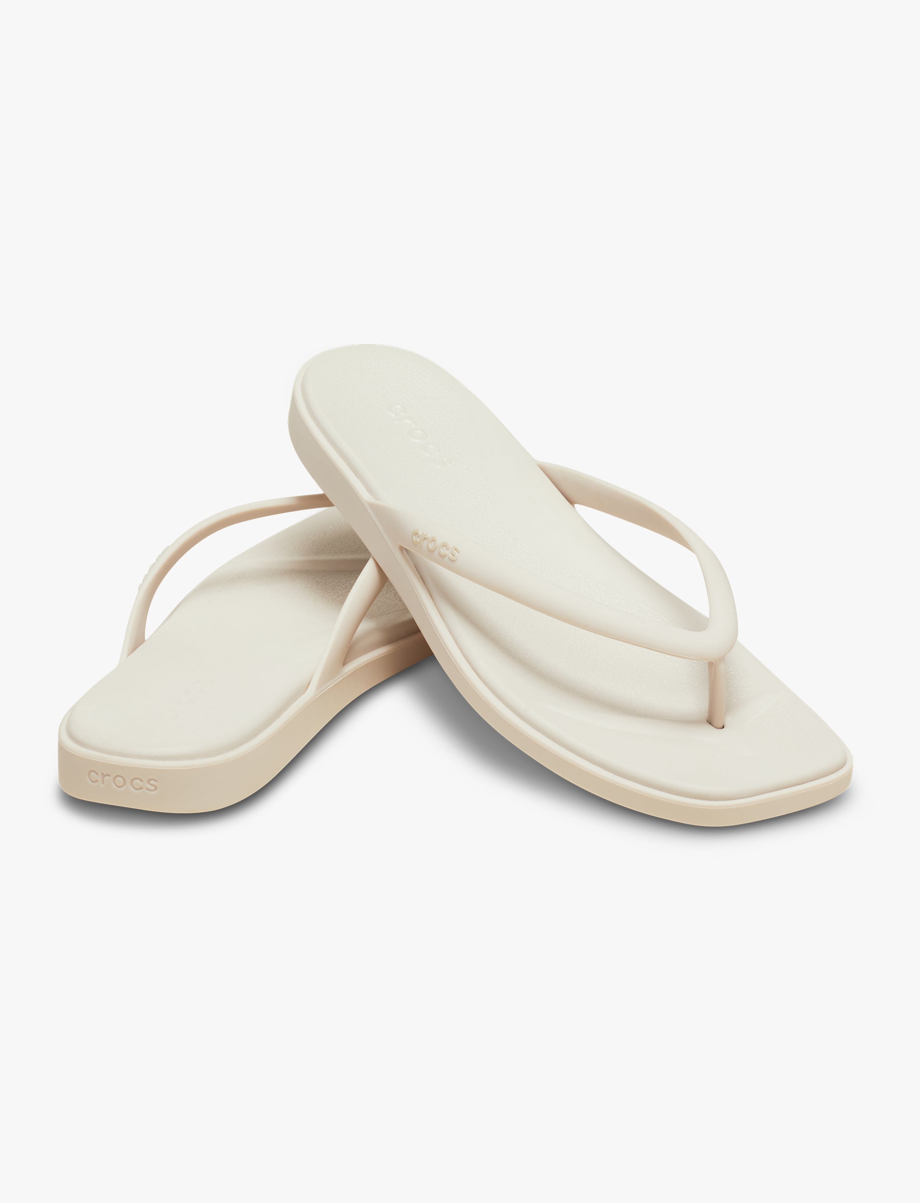 Crocs Miami Flip - כפכפי אצבע קרוקס מיאמי לנשים בצבע קרם קקאו