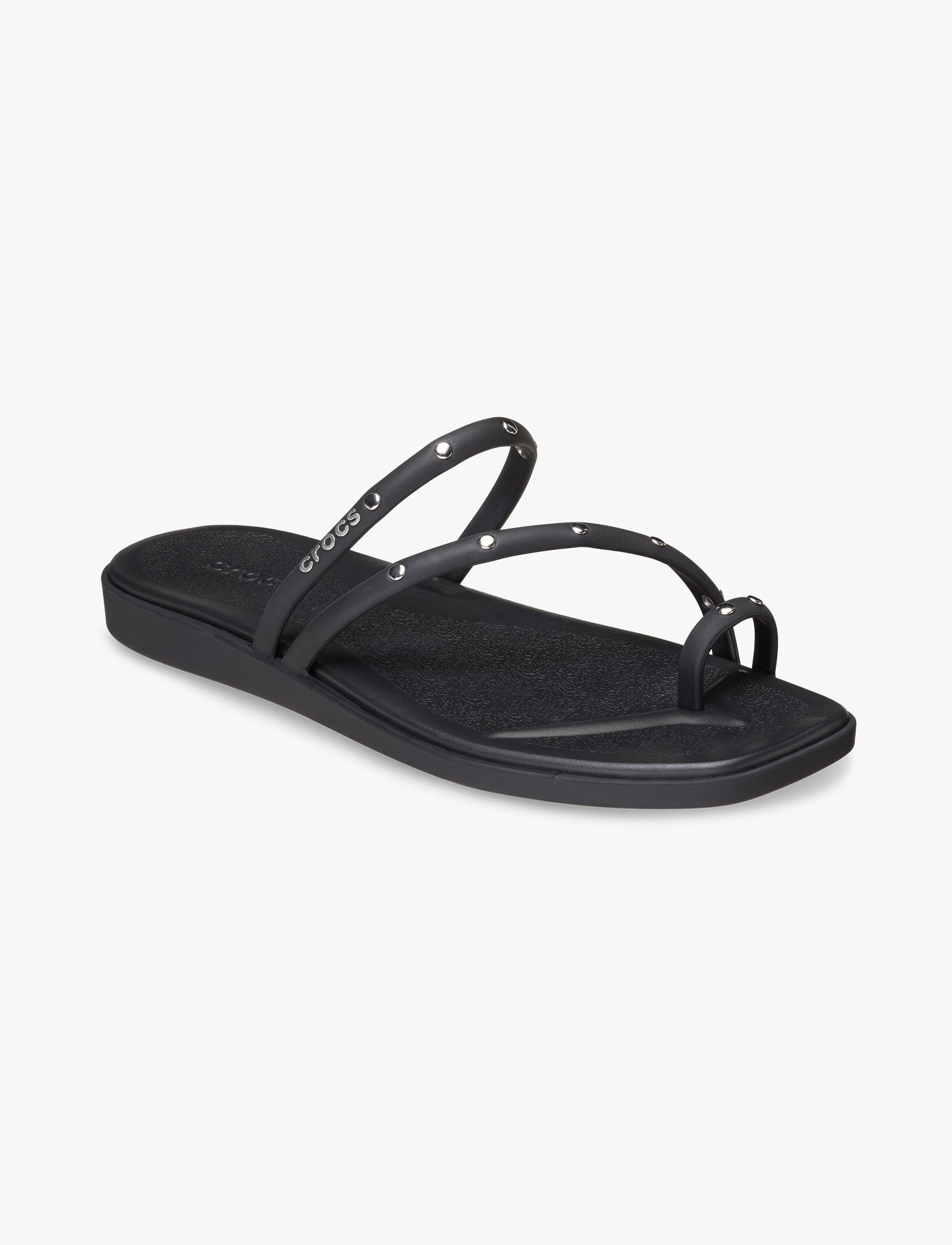 Crocs Miami Studded Toe Loop Sandal - כפכפי קרוקס מיאמי לנשים בצבע שחור