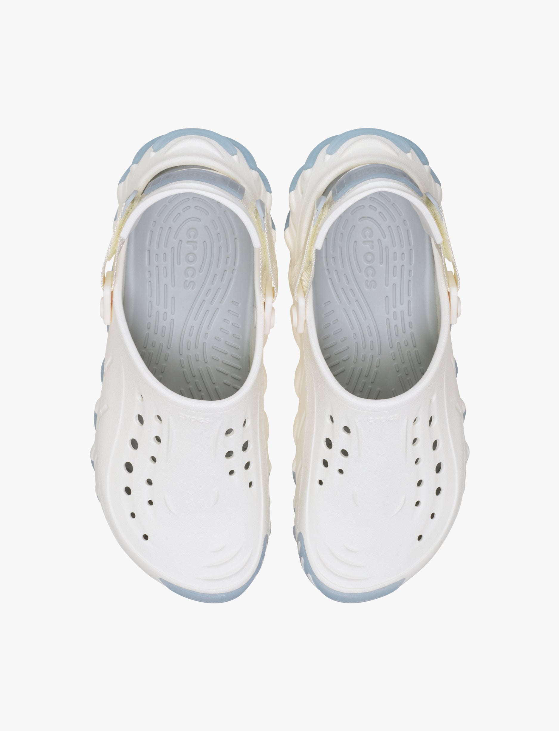 Crocs Echo Icy RO Clog - כפכפי קרוקס אקו קלוג בצבע לבן גיר