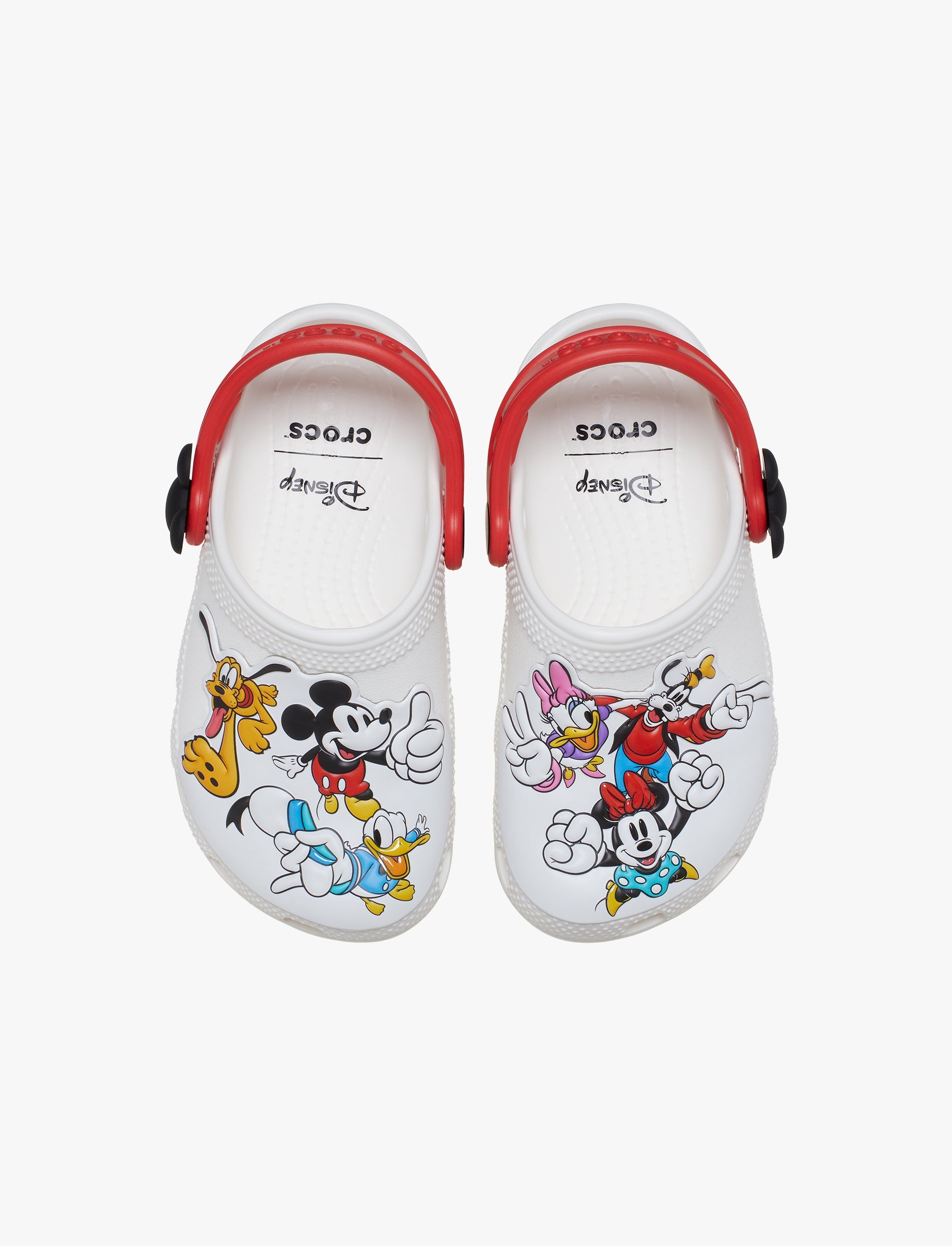 Crocs Mickey and Friends Classic Clog T - כפכפי קרוקס קלוג מיקי מאוס וחברים בצבע לבן/אדום