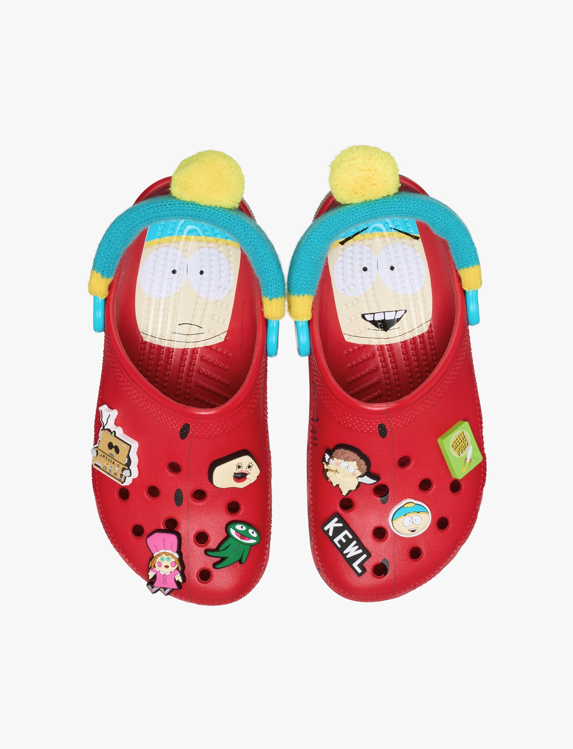 Crocs South Park Cartman Classic Clog - כפכפי קלוג קרוקס סאות' פארק קרטמן בצבע אדום/חום/תכלת