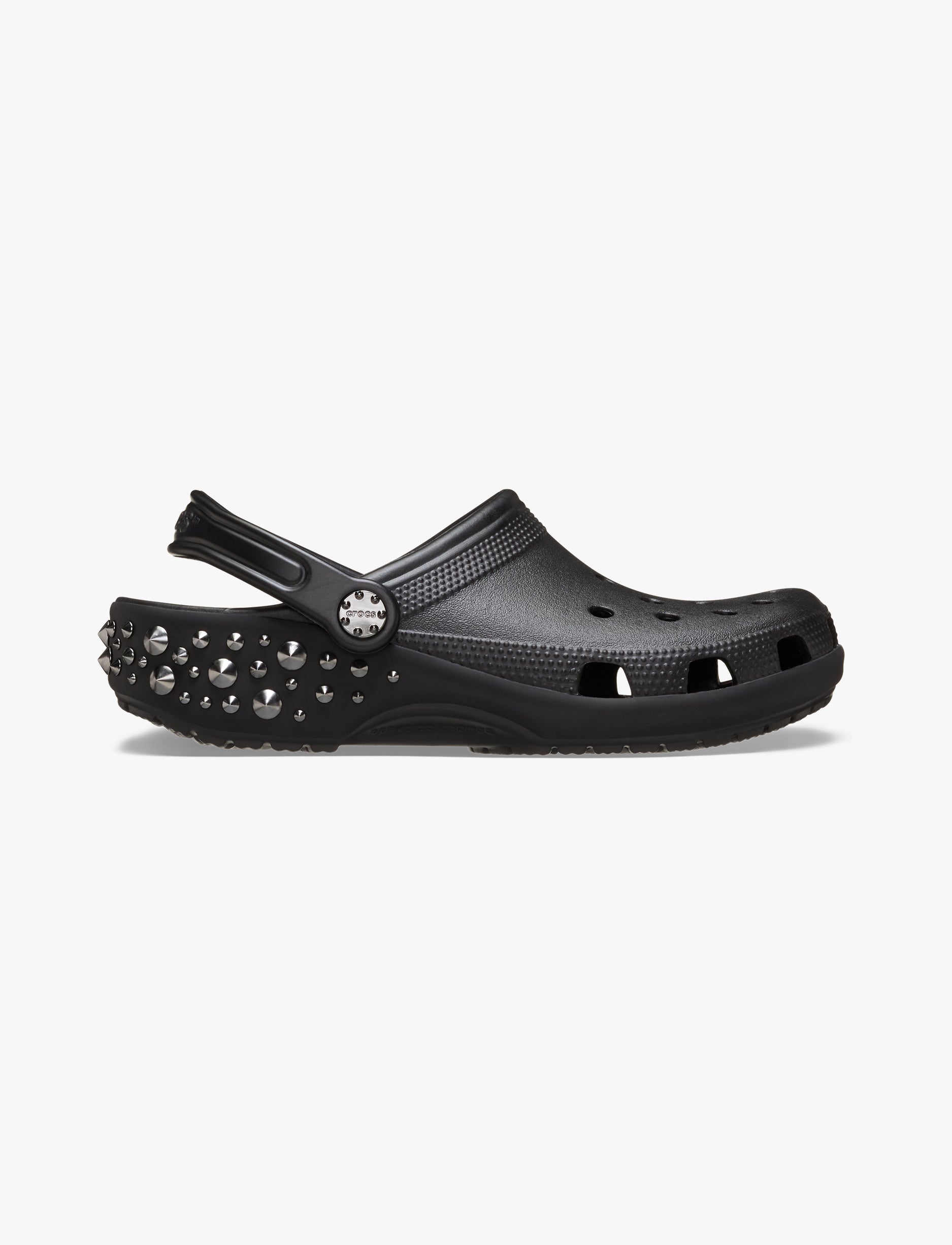 Crocs Classic Studded Clog - כפכפי קרוקס קלוג בעיטור ניטים בצבע שחור