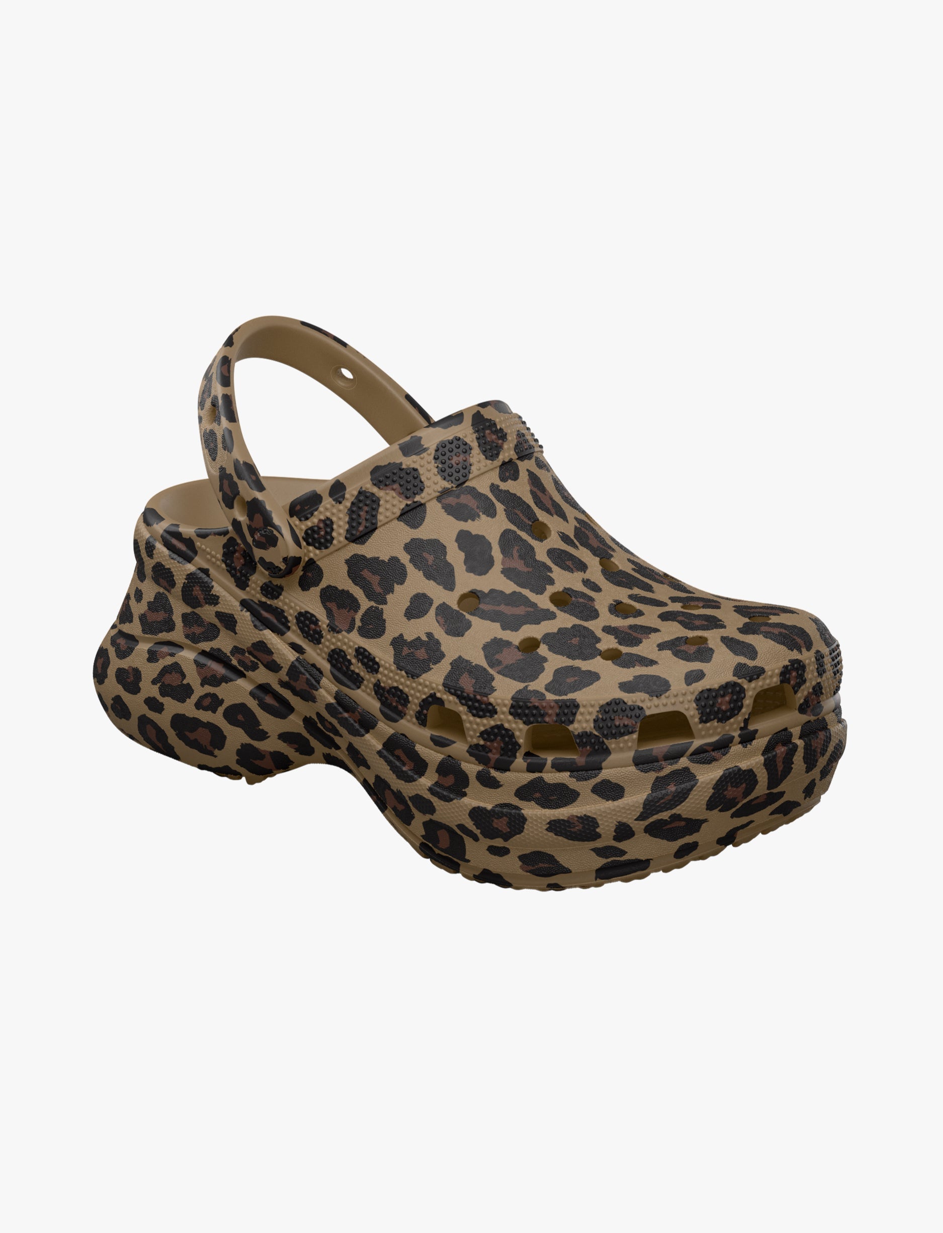 Crocs Bae Animal Clog - כפכפי קלוג קרוקס ביי פלטפורמה לנשים בהדפס מנומר