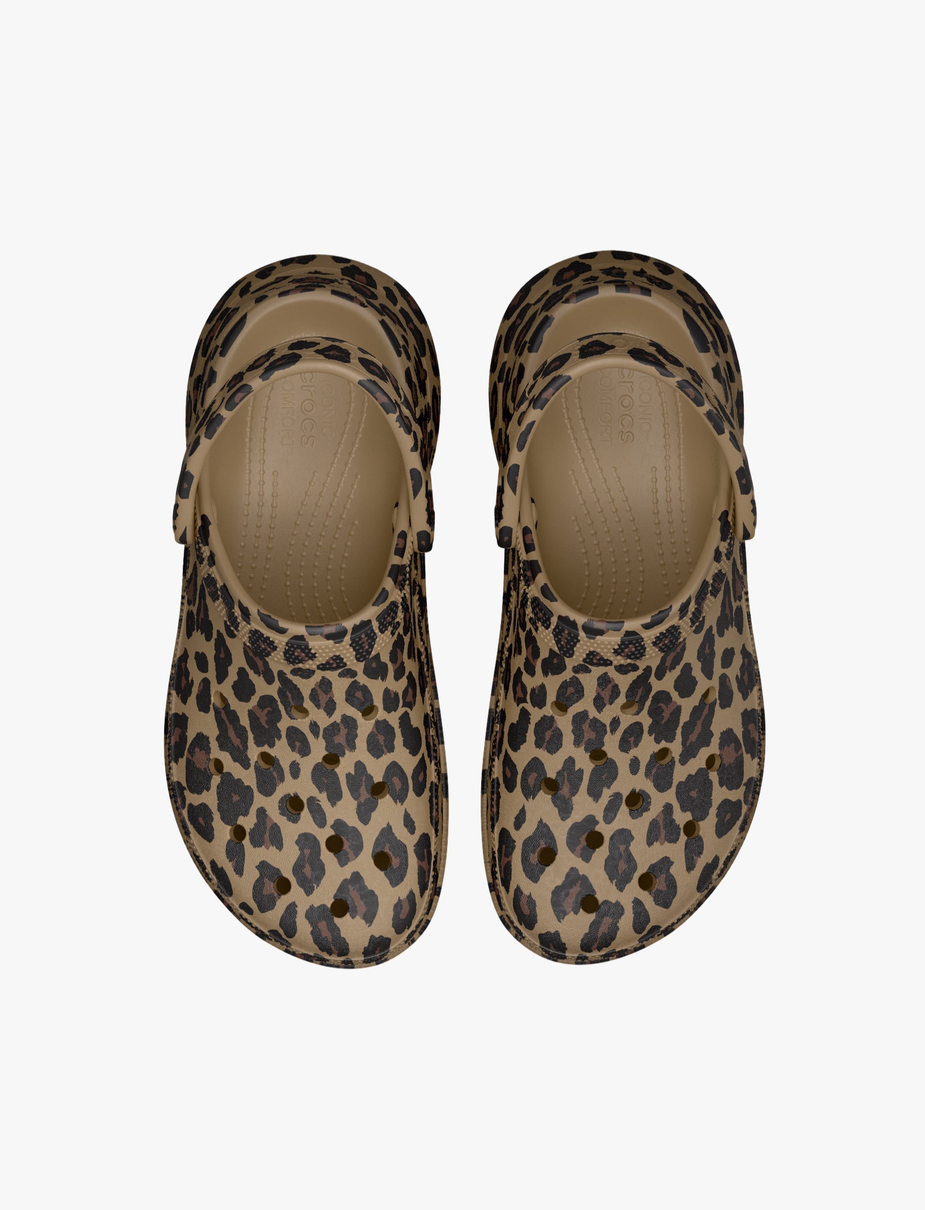 Crocs Bae Animal Clog - כפכפי קלוג קרוקס ביי פלטפורמה לנשים בהדפס מנומר