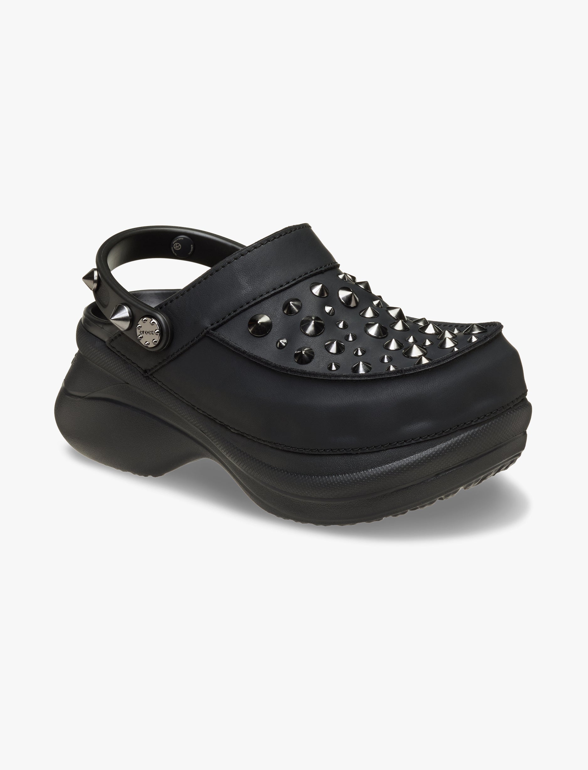 Crocs Bae Studded Clog - כפכפי קלוג קרוקס ביי פלטפורמה עם ניטים לנשים בצבע שחור