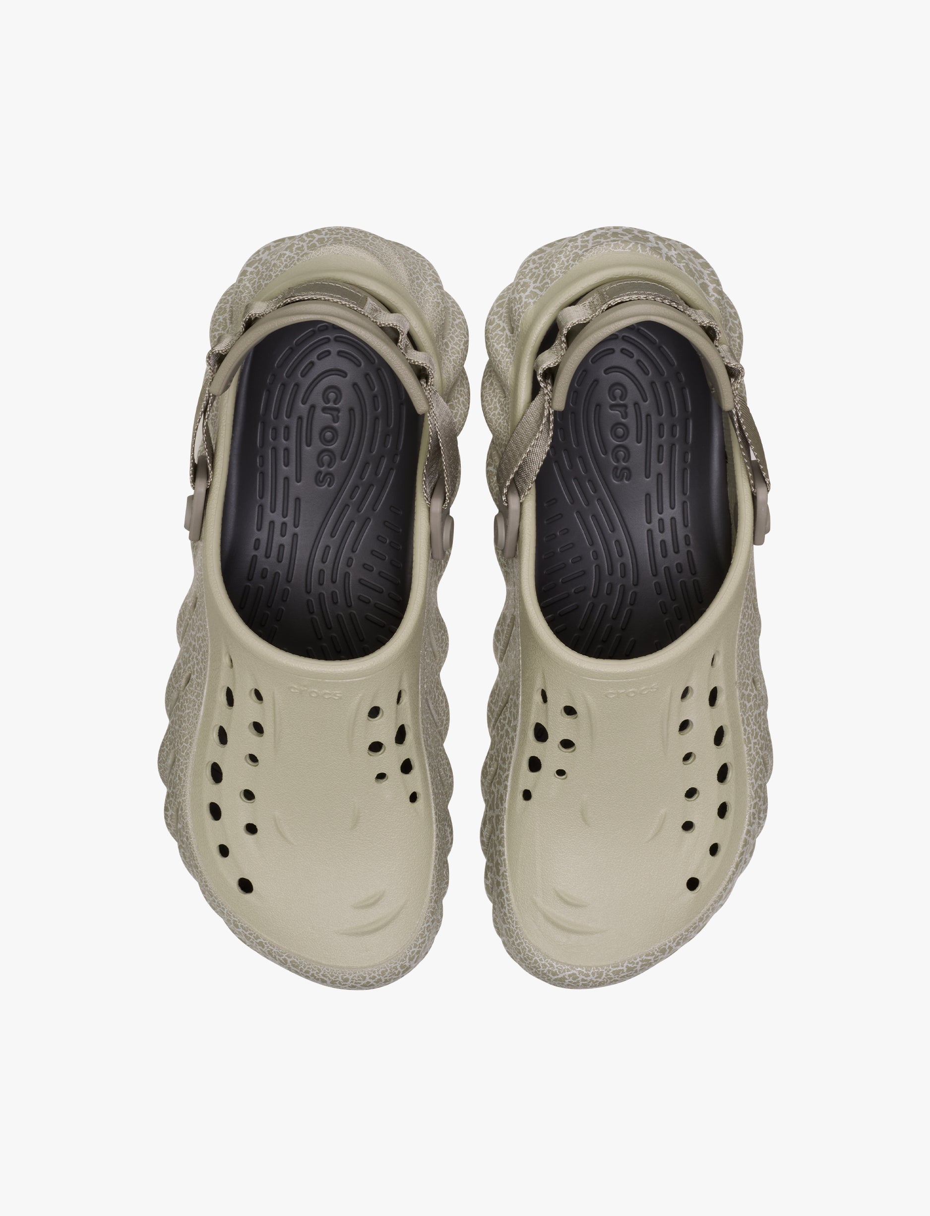 Crocs Echo Crackle Clog - כפכפי קרוקס אקו קראקל לגברים בצבע בז'