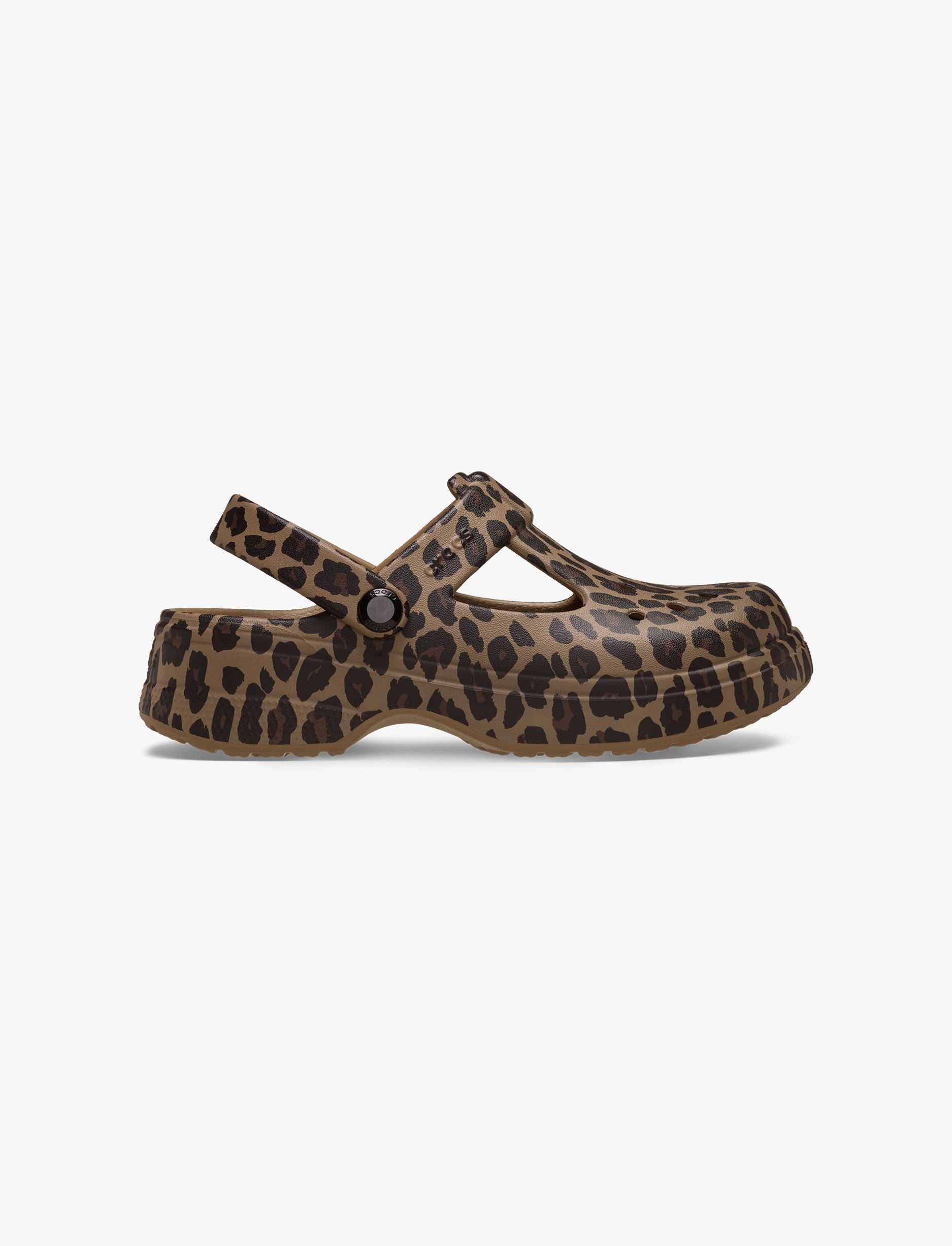 Crocs Classic Mary Jane Animal Clog T - כפכפי קרוקס קלוג מרי ג'ין לבנות בהדפס מנומר מידות קטנות