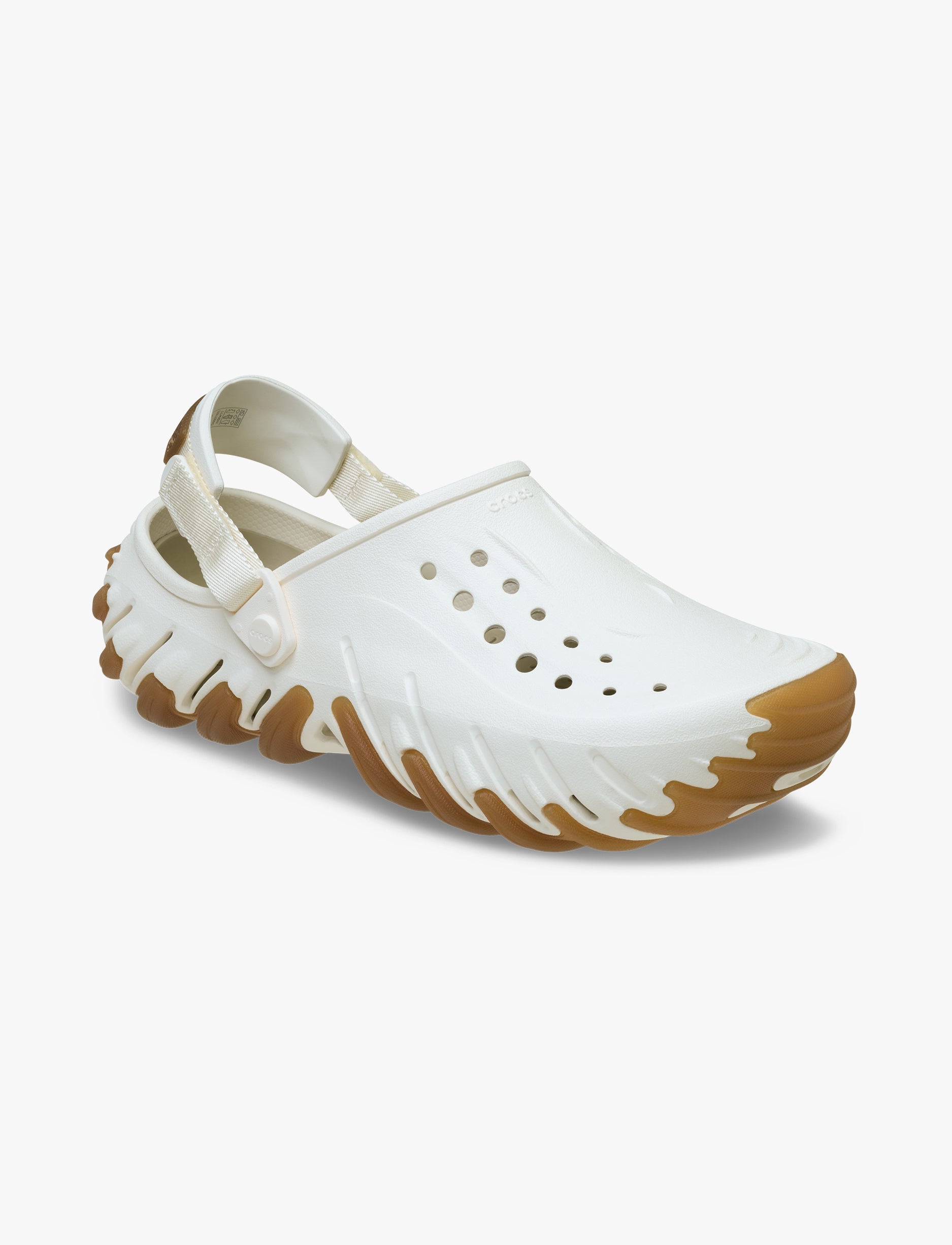 Crocs Echo Gum RO Clog - כפכפי אקו קלוג בצבע לבן גיר