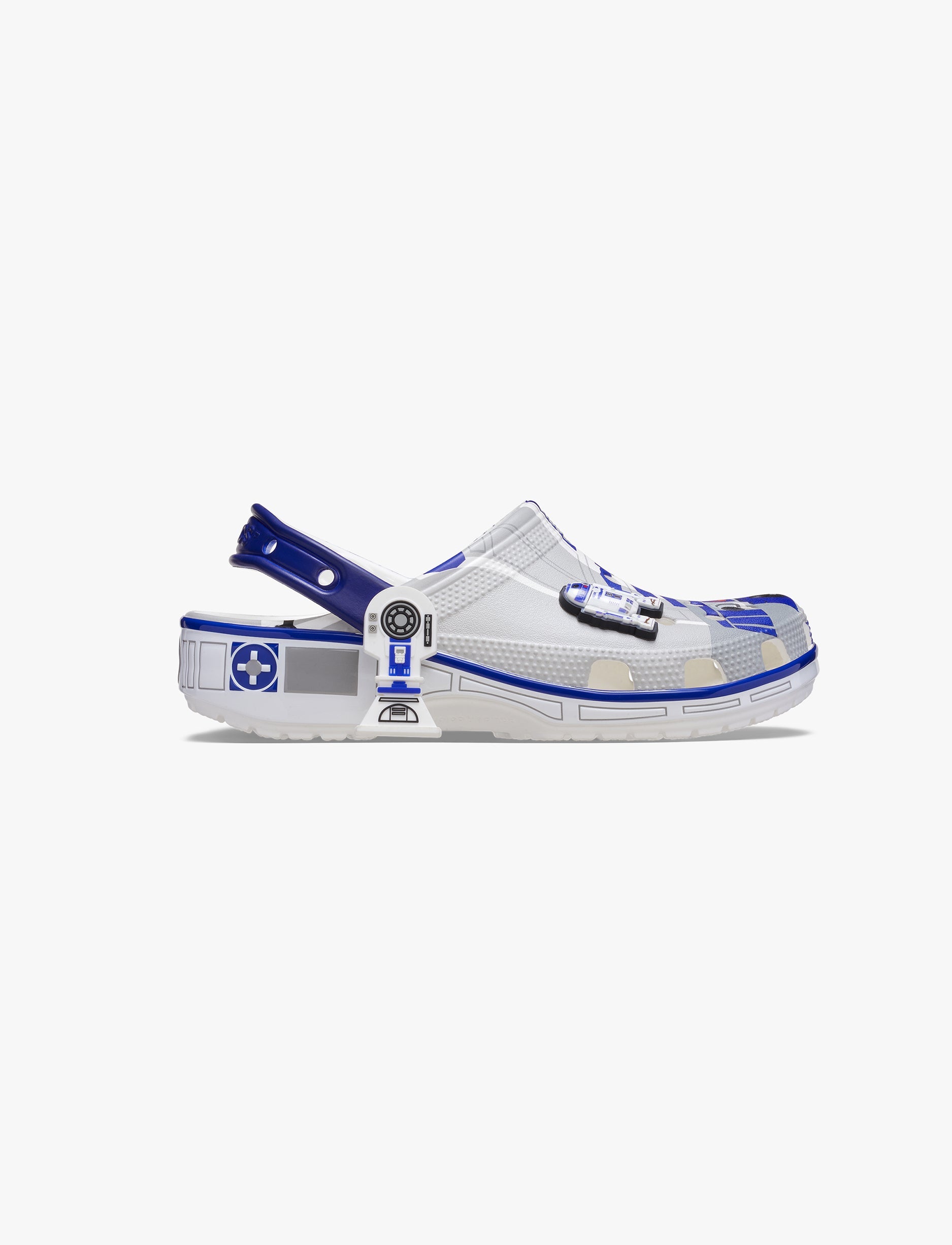 Crocs Kids Star Wars R2-D2 Classic Clog - כפפכי קרוקס קלוג מלחמת הכוכבים לילדים בצבע אפור/לבן/סגול