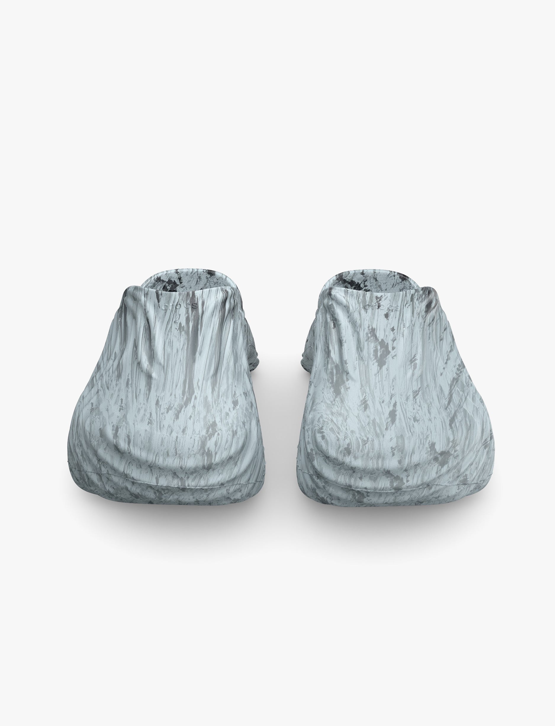 Crocs Echo Marbled Wave - כפכפי קרוקס אקו קלוג בצבע שחור/לבן