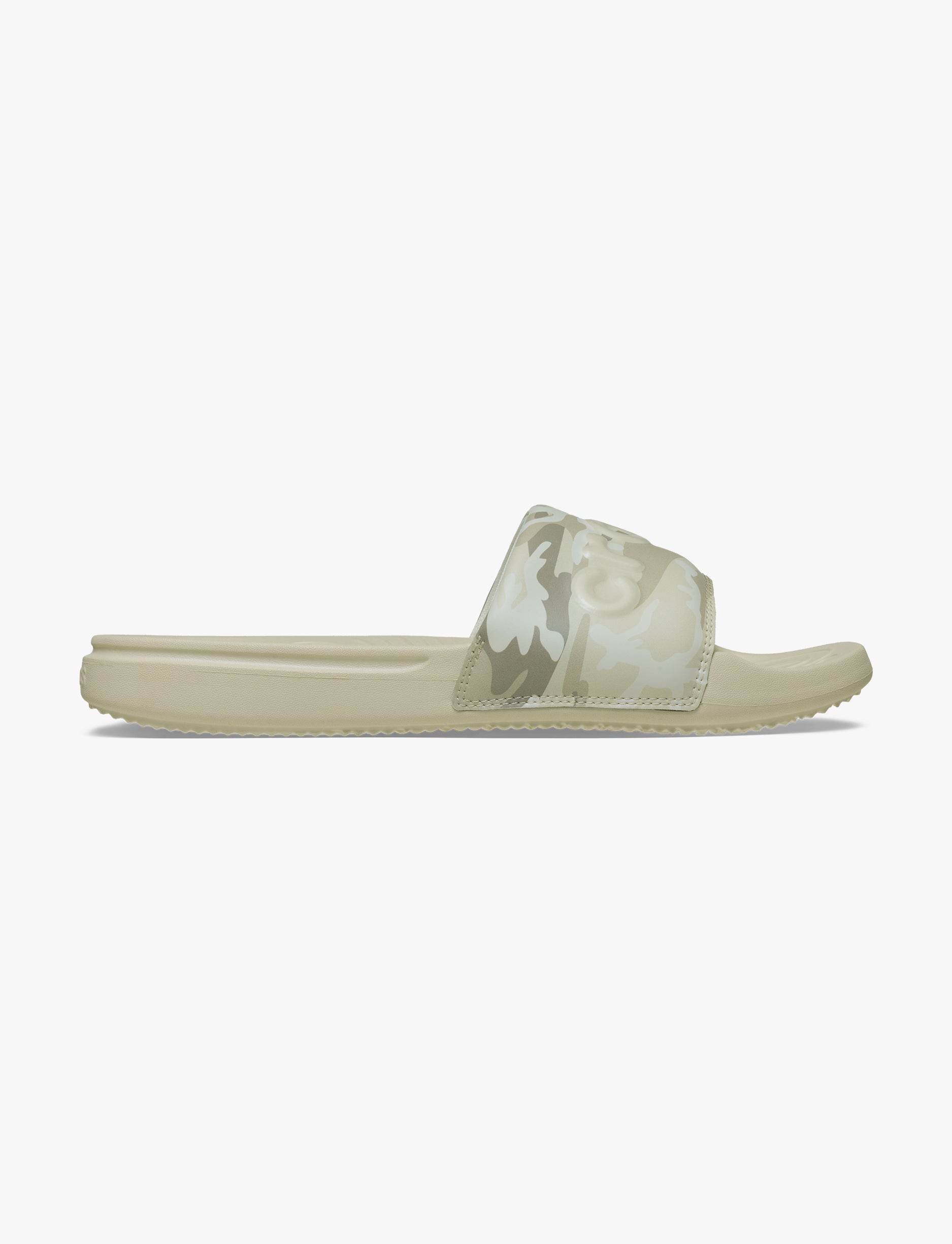 Crocs All Day Camouflage Slide M - כפכפי סלייד קרוקס לגברים בהדפס הסוואה בצבע קרם