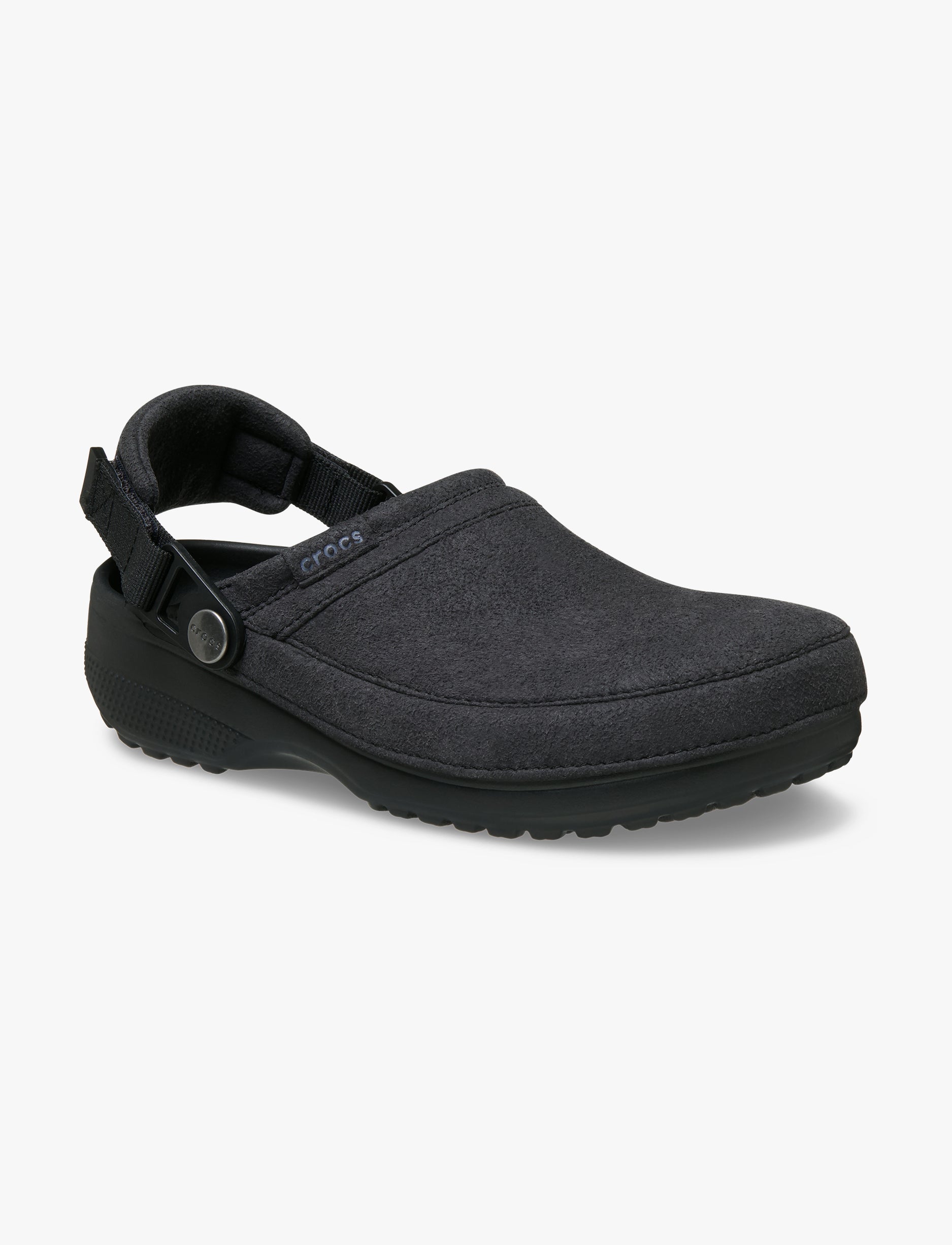 Crocs Classic Crafted Vegan Suede Clog - כפכפי קרוקס קלוג קראפטד בצבע שחור