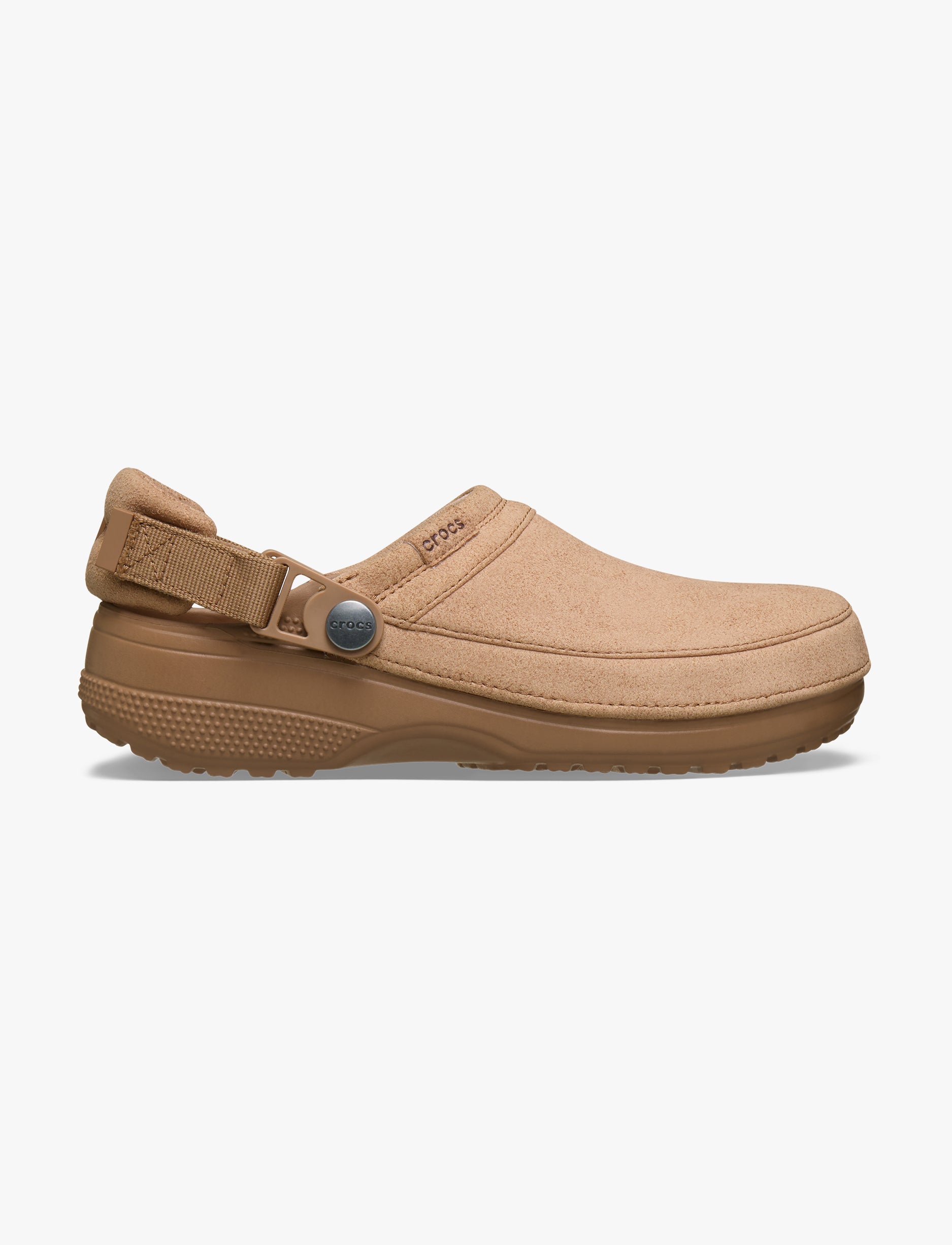Crocs Classic Crafted Vegan Suede Clog - כפכפי קרוקס קלוג קראפטד בצבע שוקולד חלב