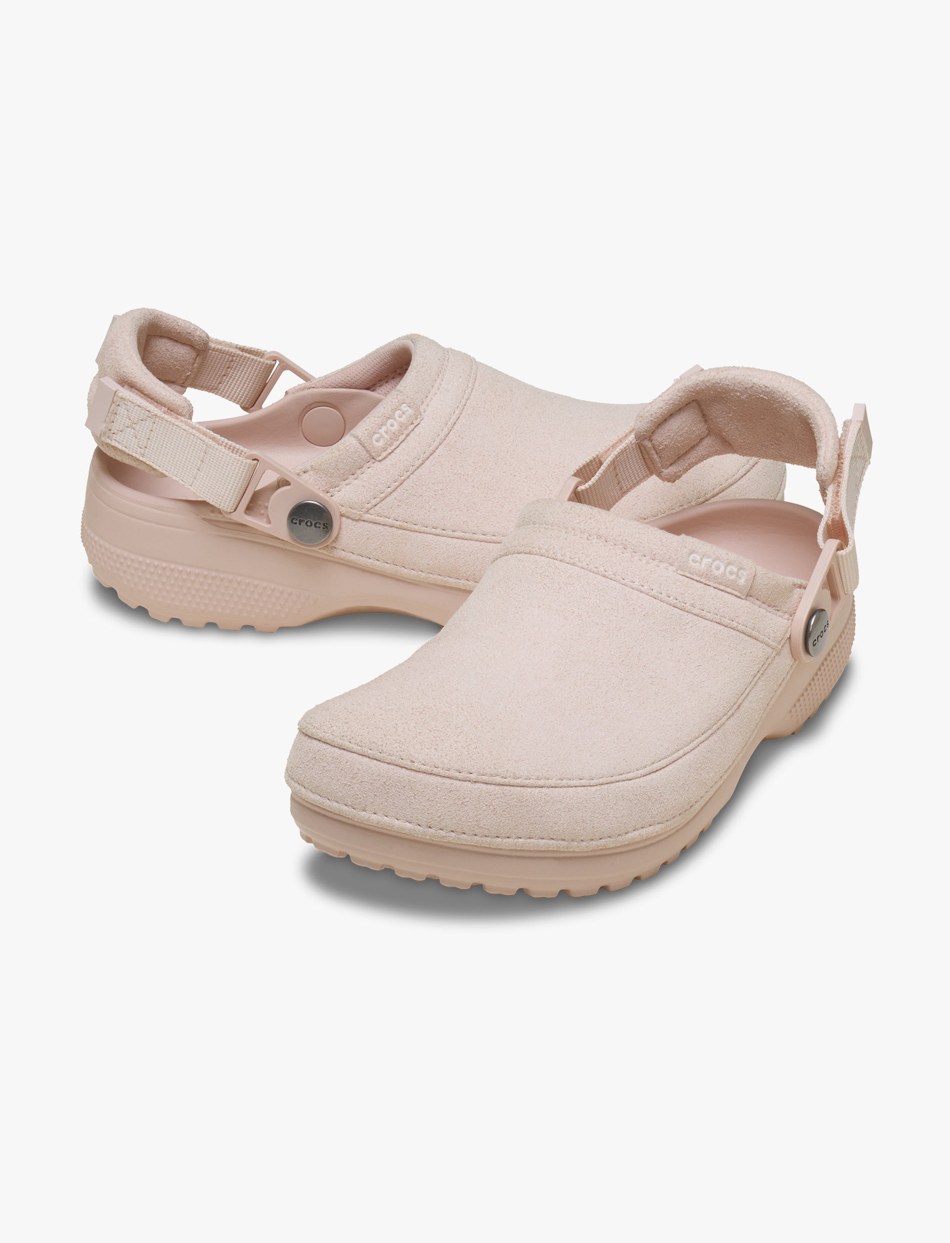 Crocs Classic Crafted Vegan Suede Clog - כפכפי קרוקס קלוג קראפטד בצבע קוורץ