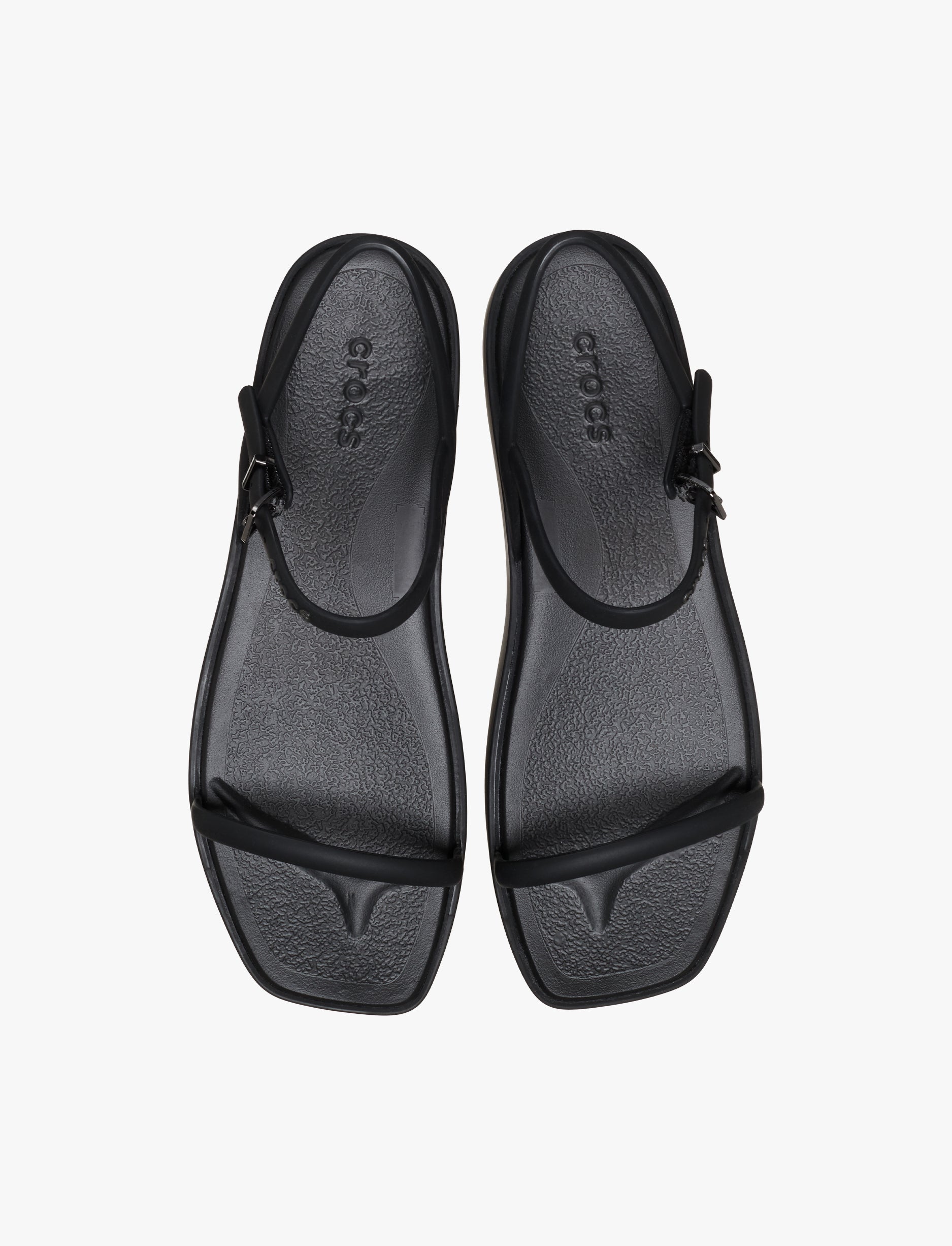 Crocs Miami Platform Y Strap Sandal - סנדלי פלטפורמה קרוקס לנשים בצבע שחור