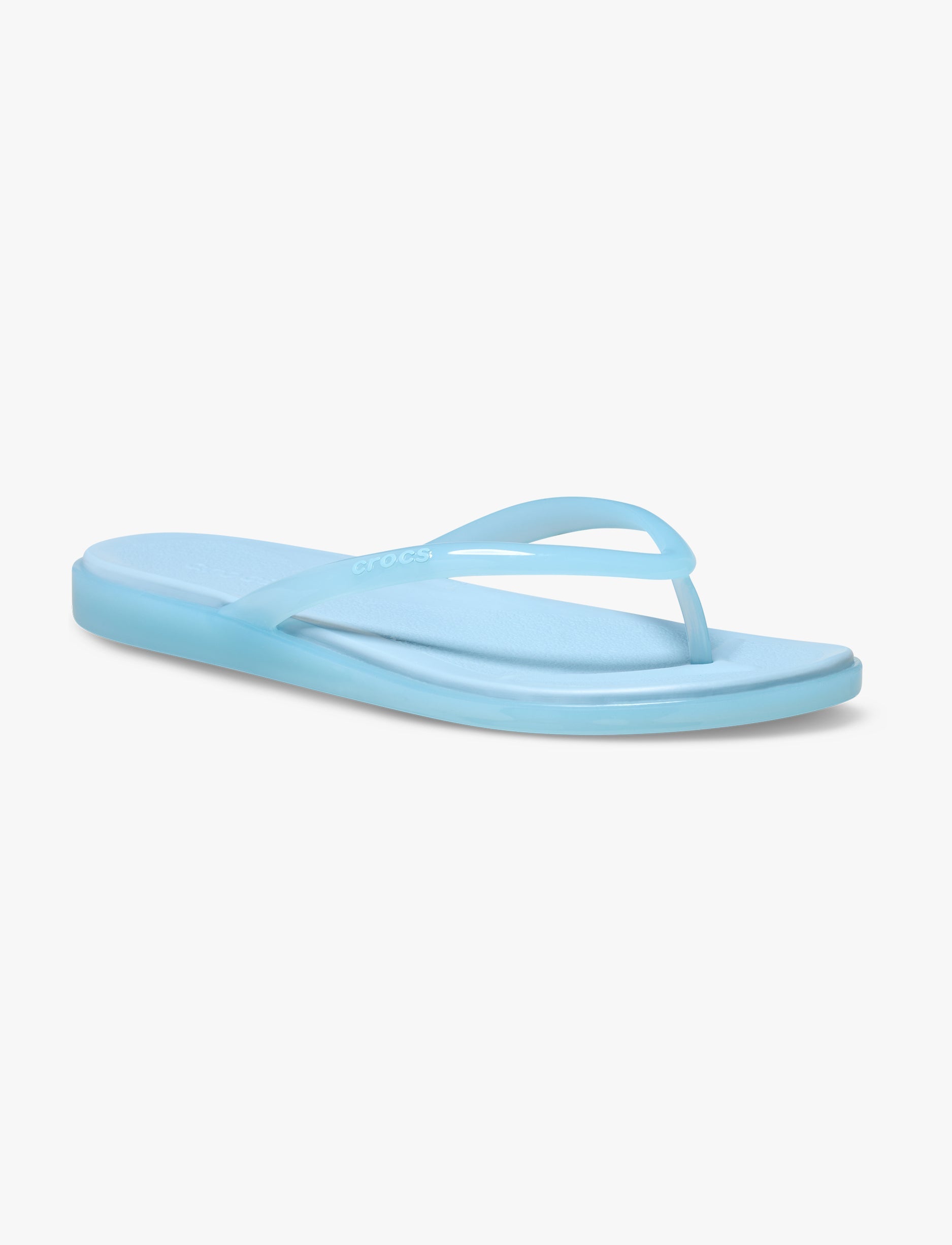 Crocs Miami Round Toe Jelly - כפכפי אצבע מיאמי קרוקס לנשים בצבע כחול שמיים ג'לי
