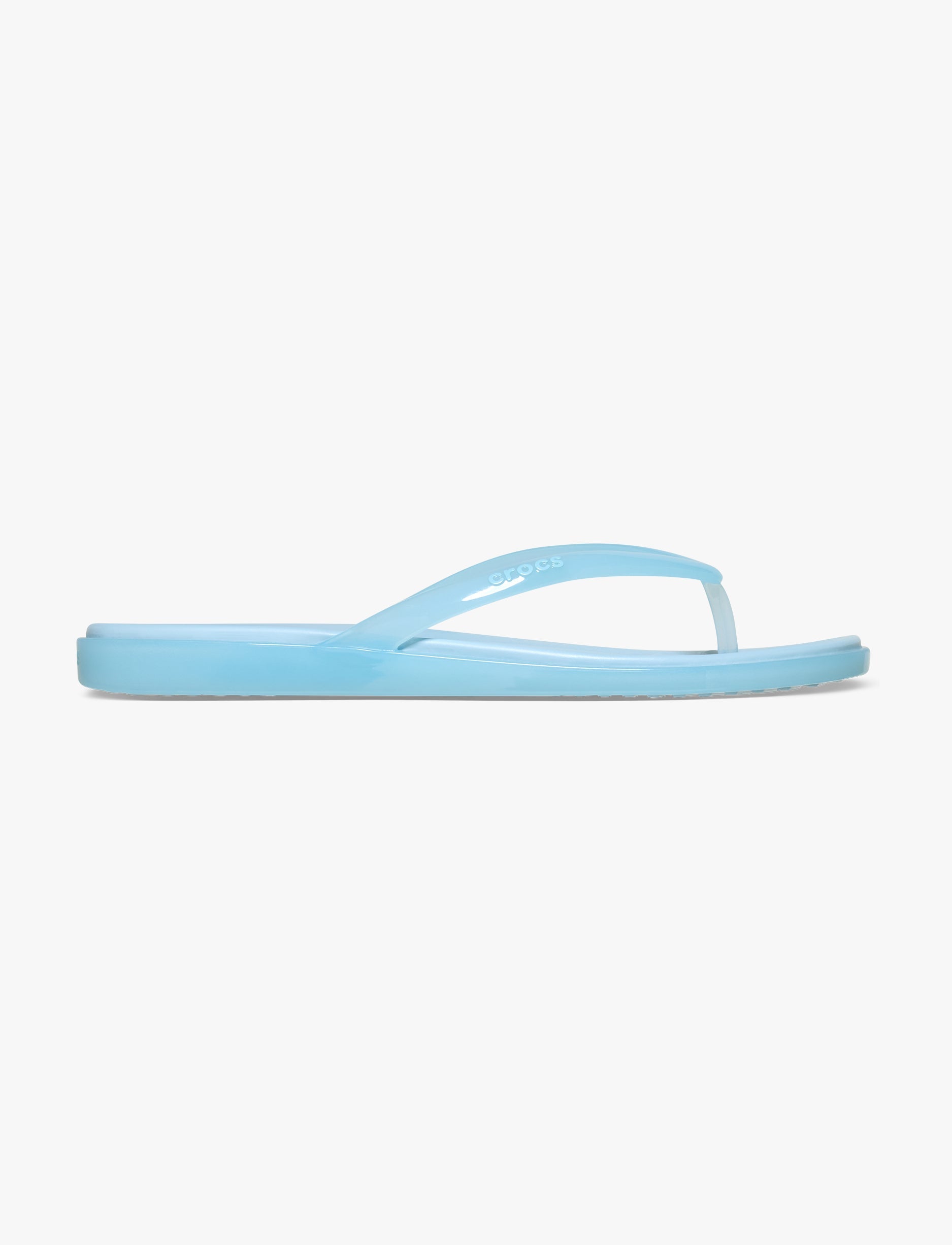 Crocs Miami Round Toe Jelly - כפכפי אצבע מיאמי קרוקס לנשים בצבע כחול שמיים ג'לי