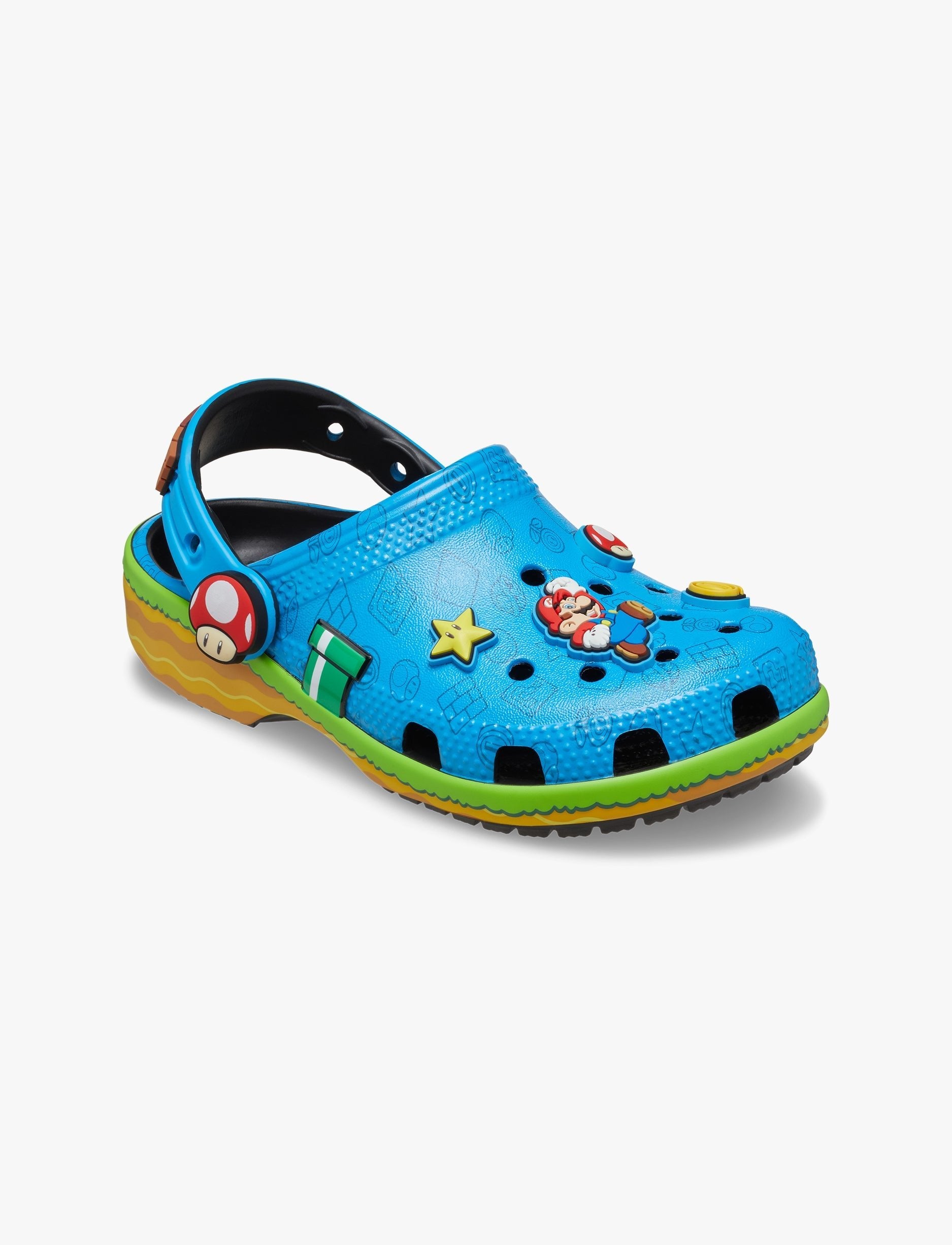 Crocs Super Mario Core Classic Clog Kids - כפכפי קרוקס סופר מריו לילדים