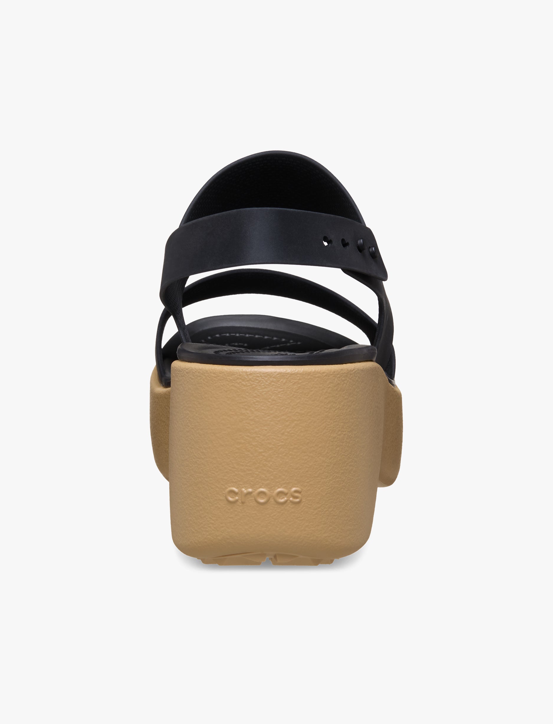 Crocs Brooklyn Sky Sandal - סנדלי פלטפורמה קרוקס ברוקלין סקיי לנשים בצבע שחור/חום קשיו