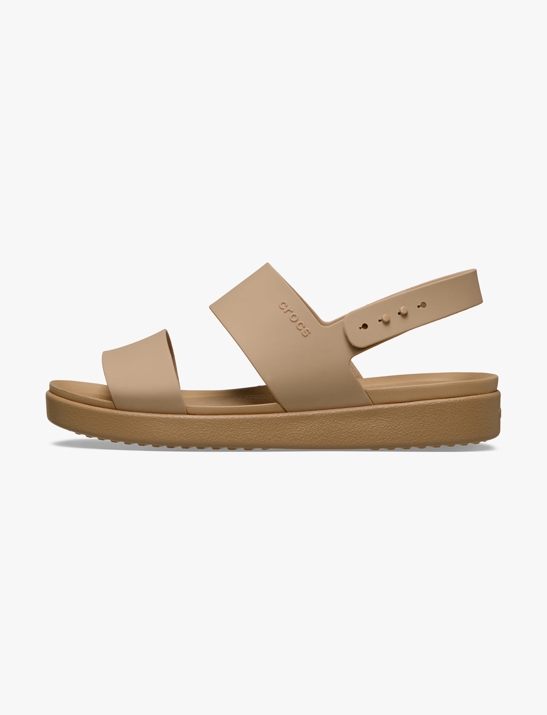 Crocs Brooklyn Backstrap Low Low - סנדלי קרוקס ברוקלין לנשים בצבע חום קשיו
