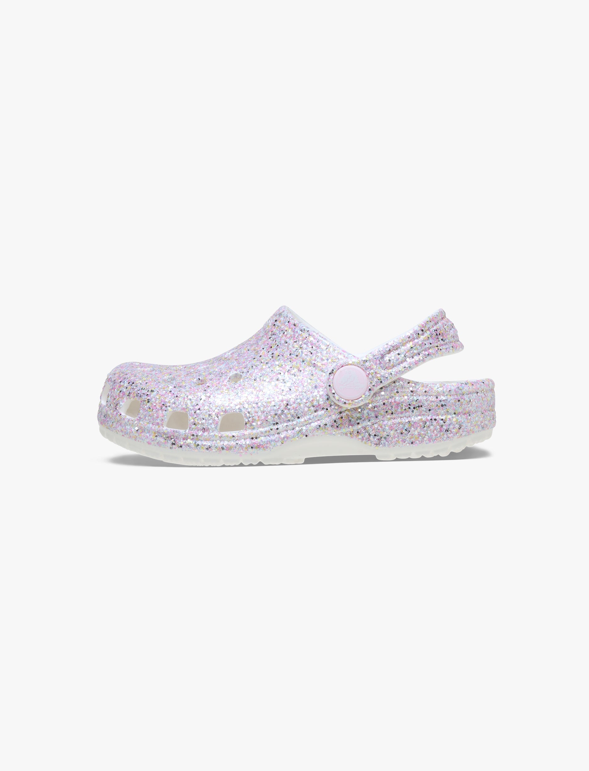 Crocs Classic Fantasy Glitter Clog T - כפכפי קרוקס קלוג נצנצים לילדים בצבע לבן
