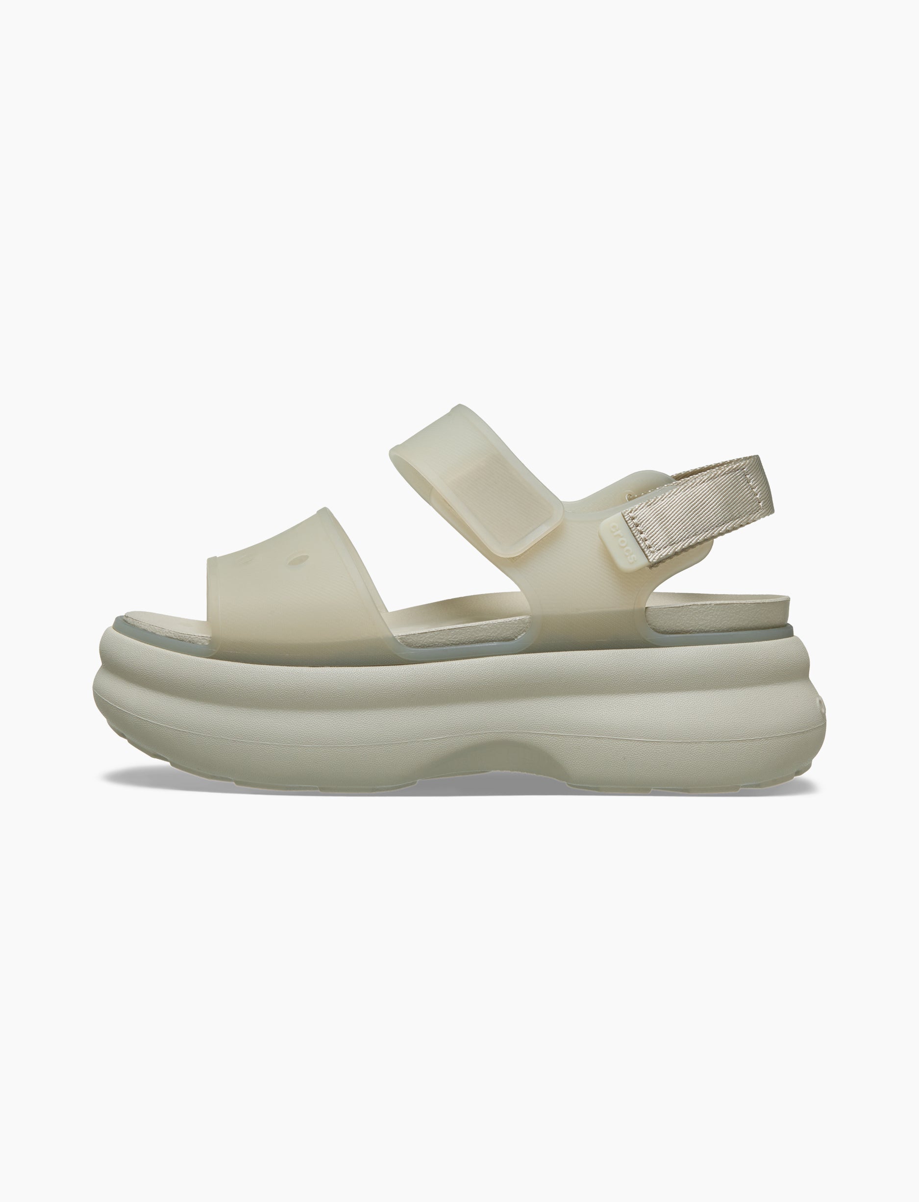 Crocs Soho Frosted Y Strap Sandal - סנדלי פלטפורמה קרוקס לנשים בצבע מטאור