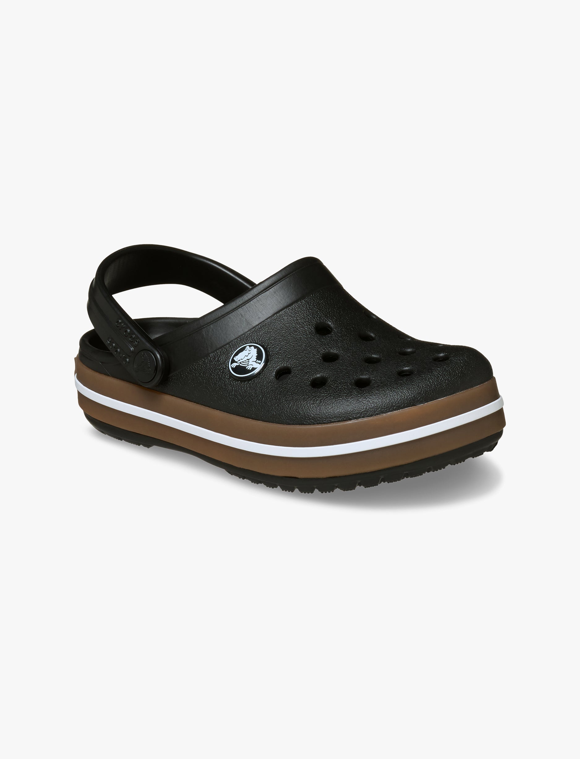 Crocs Crocband Gum Clog K - סנדלי קרוקבנד גאם לילדים בצבע שחור