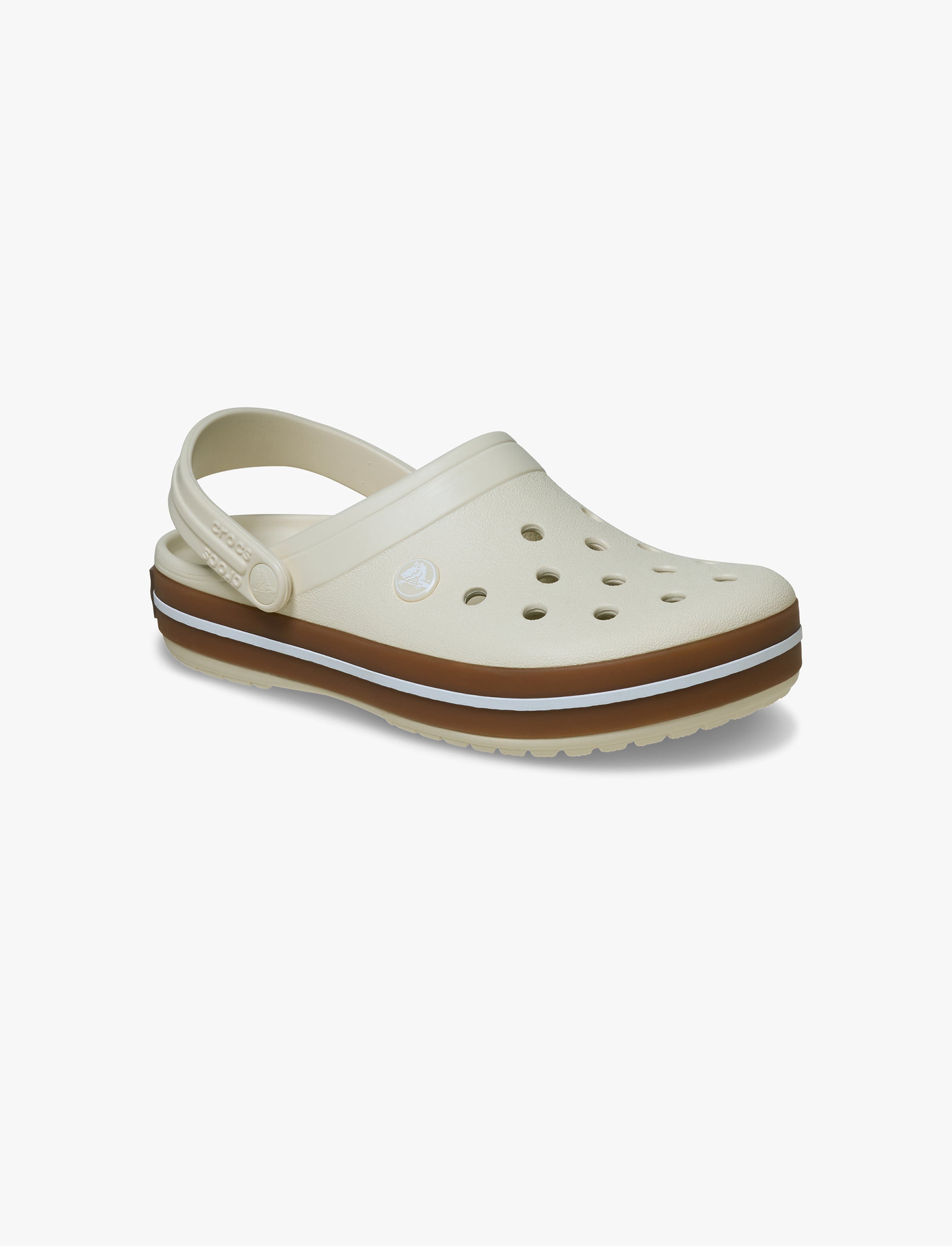 Crocs Crocband Gum Clog T - סנדלי קרוקבנד גאם לקטנטנים בצבע לבן פסגה