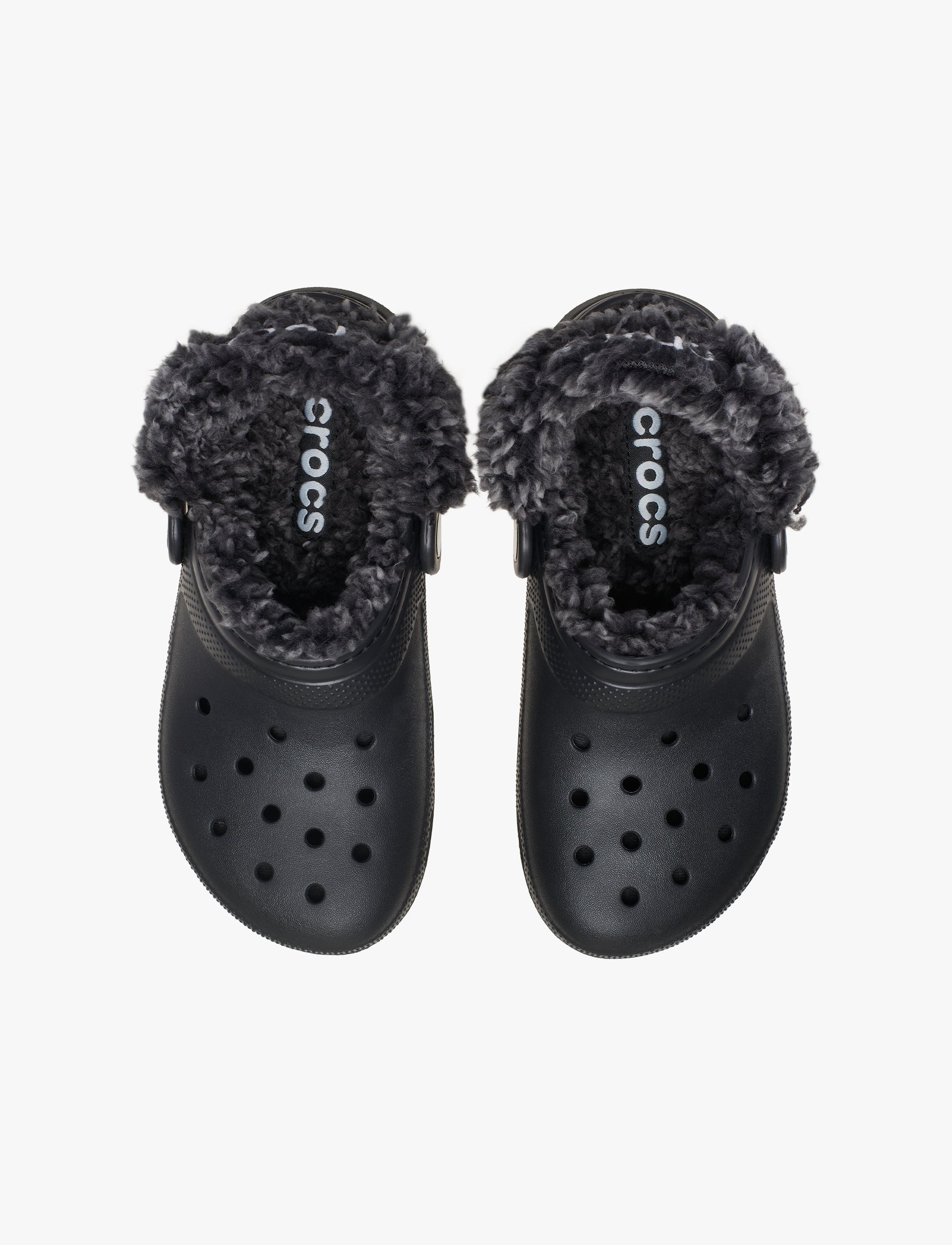 Crocs Toddler Classic Fleece Lined Clog - כפכפי פרווה קרוקס בצבע שחור לילדים מידות קטנות