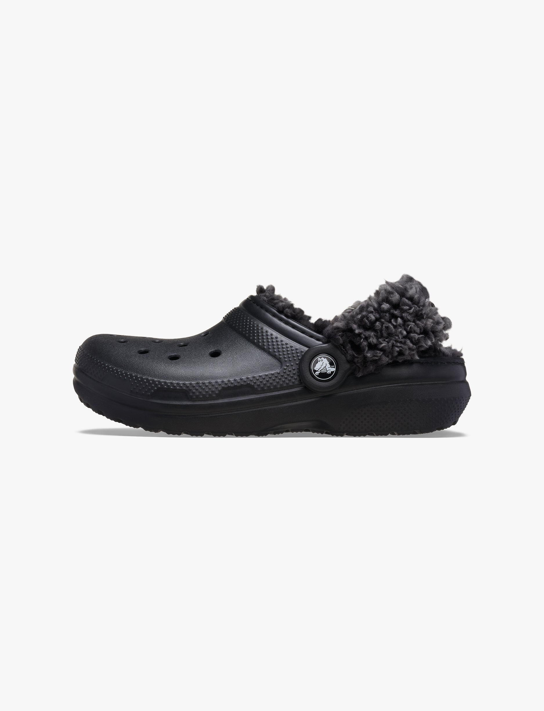 Crocs Toddler Classic Fleece Lined Clog - כפכפי פרווה קרוקס בצבע שחור לילדים מידות קטנות