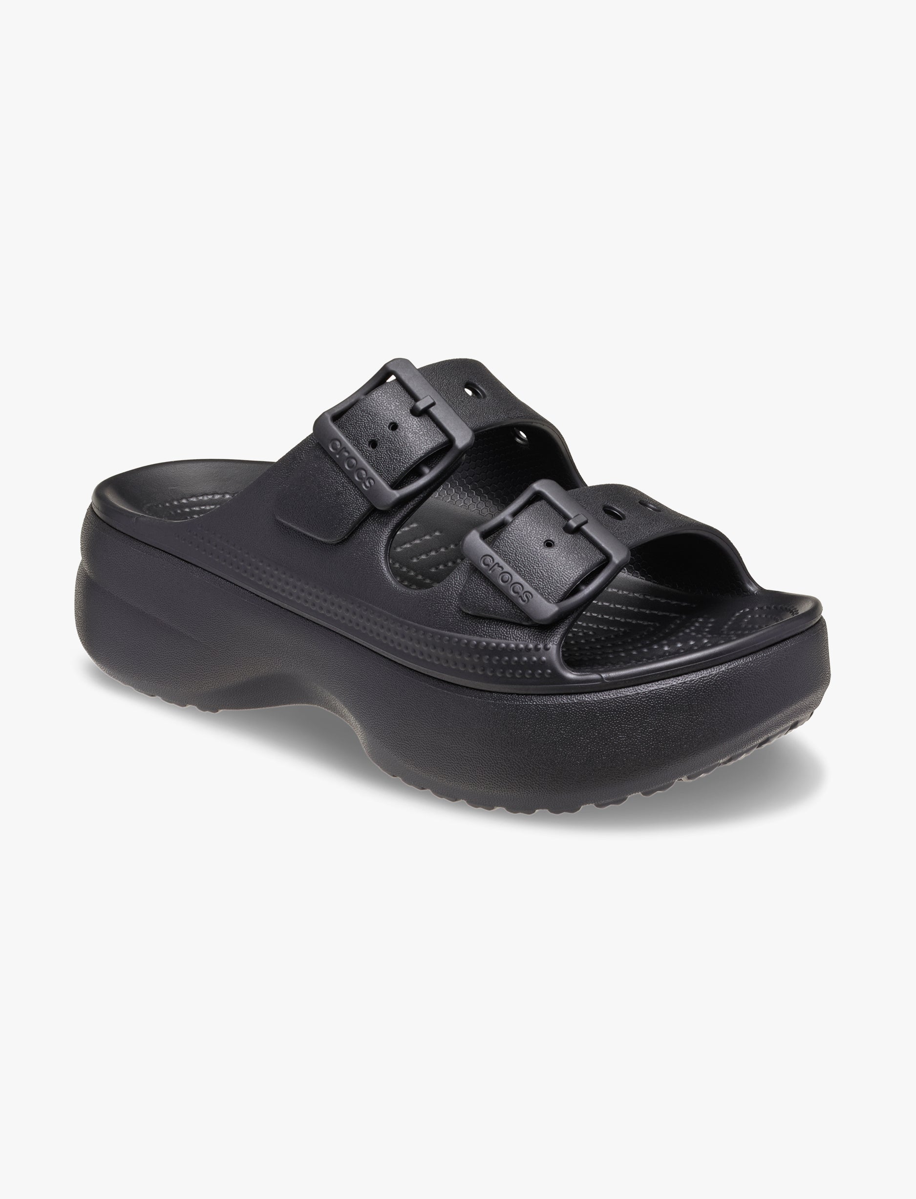 Crocs Saturday Platform Sandal - סנדלי פלטפורמה קרוקס לנשים בצבע שחור