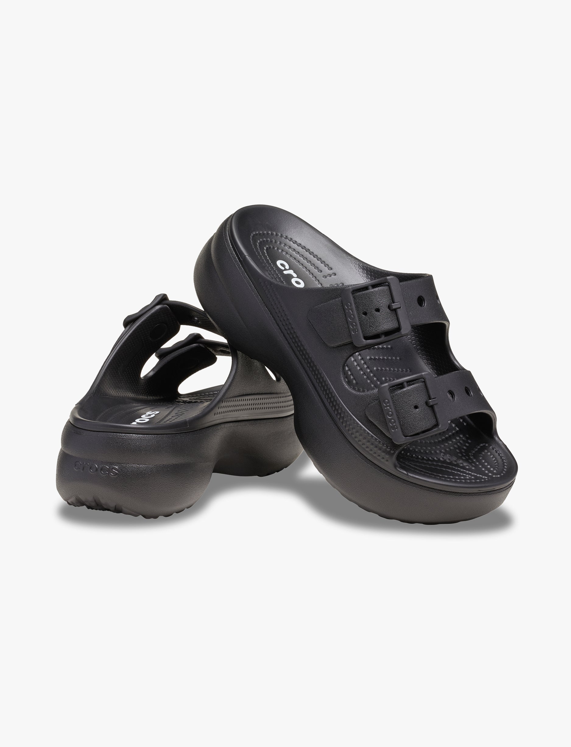 Crocs Saturday Platform Sandal - סנדלי פלטפורמה קרוקס לנשים בצבע שחור