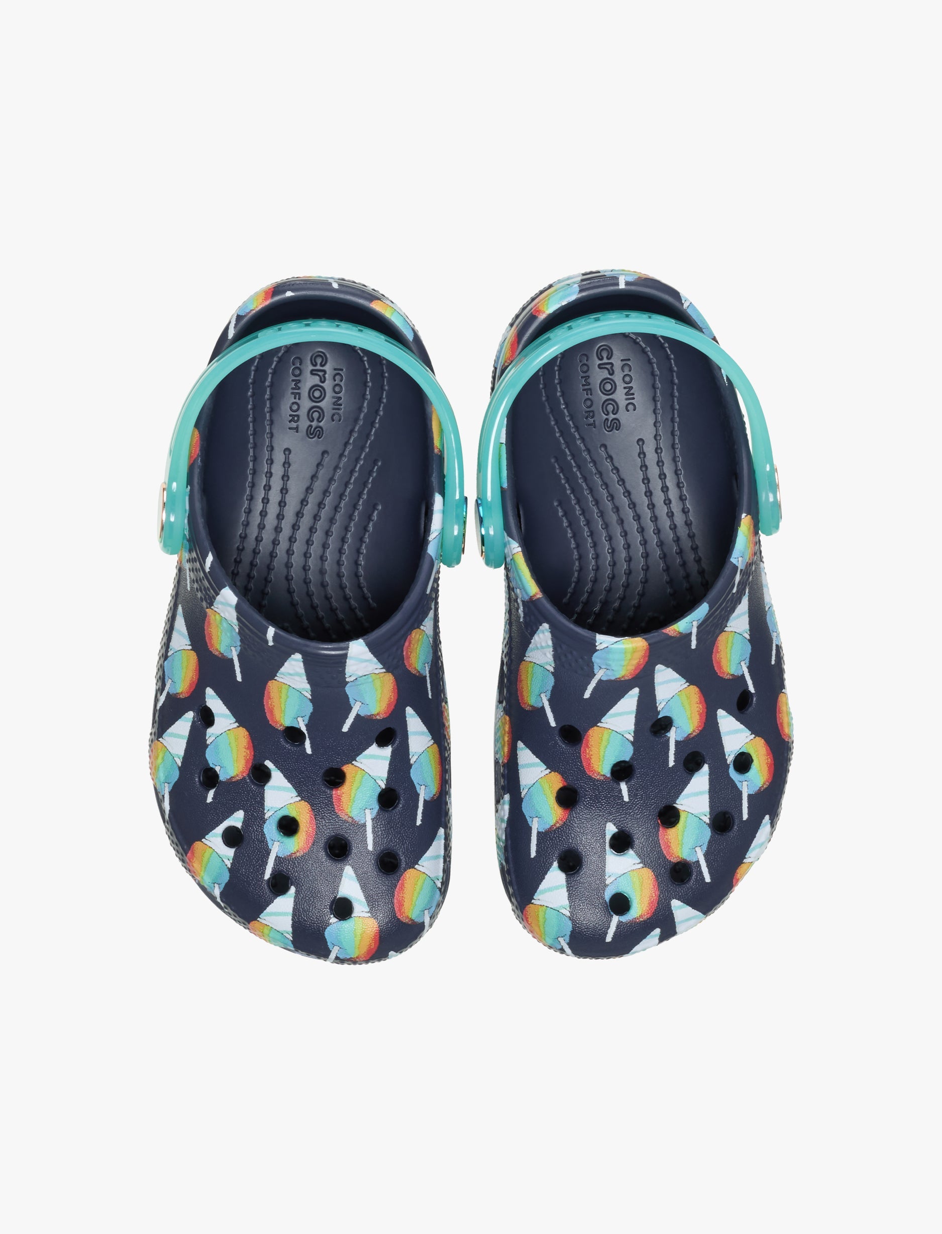 Classic Snow Cone Clog T - כפכפי קלוג קרוקס לילדים מידות קטנות בצבע נייבי