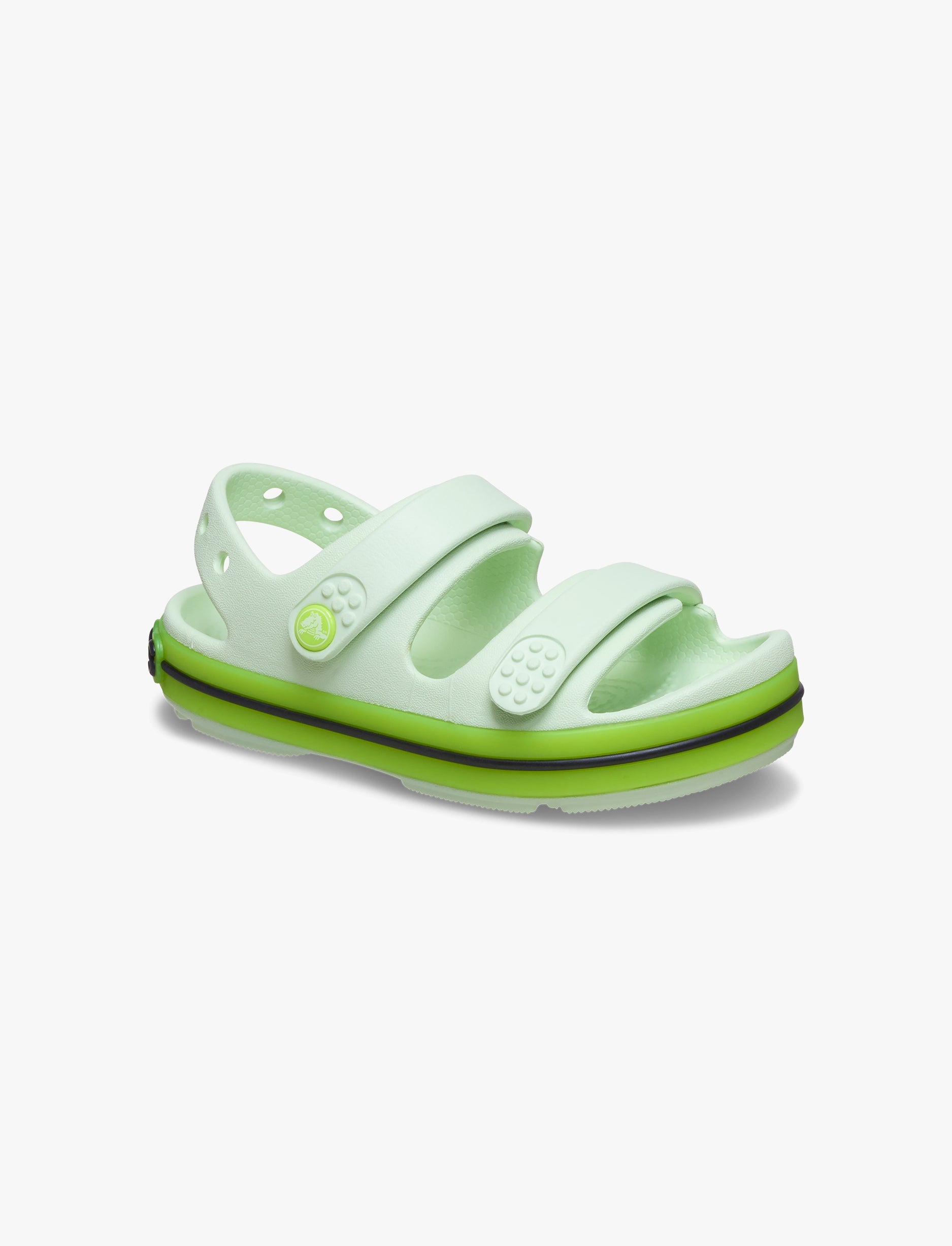 Crocs Crocband Cruiser Neon Band Sandal K - סנדלי קרוקס קרוקבנד לילדים בצבע ירוק תפוח אייס