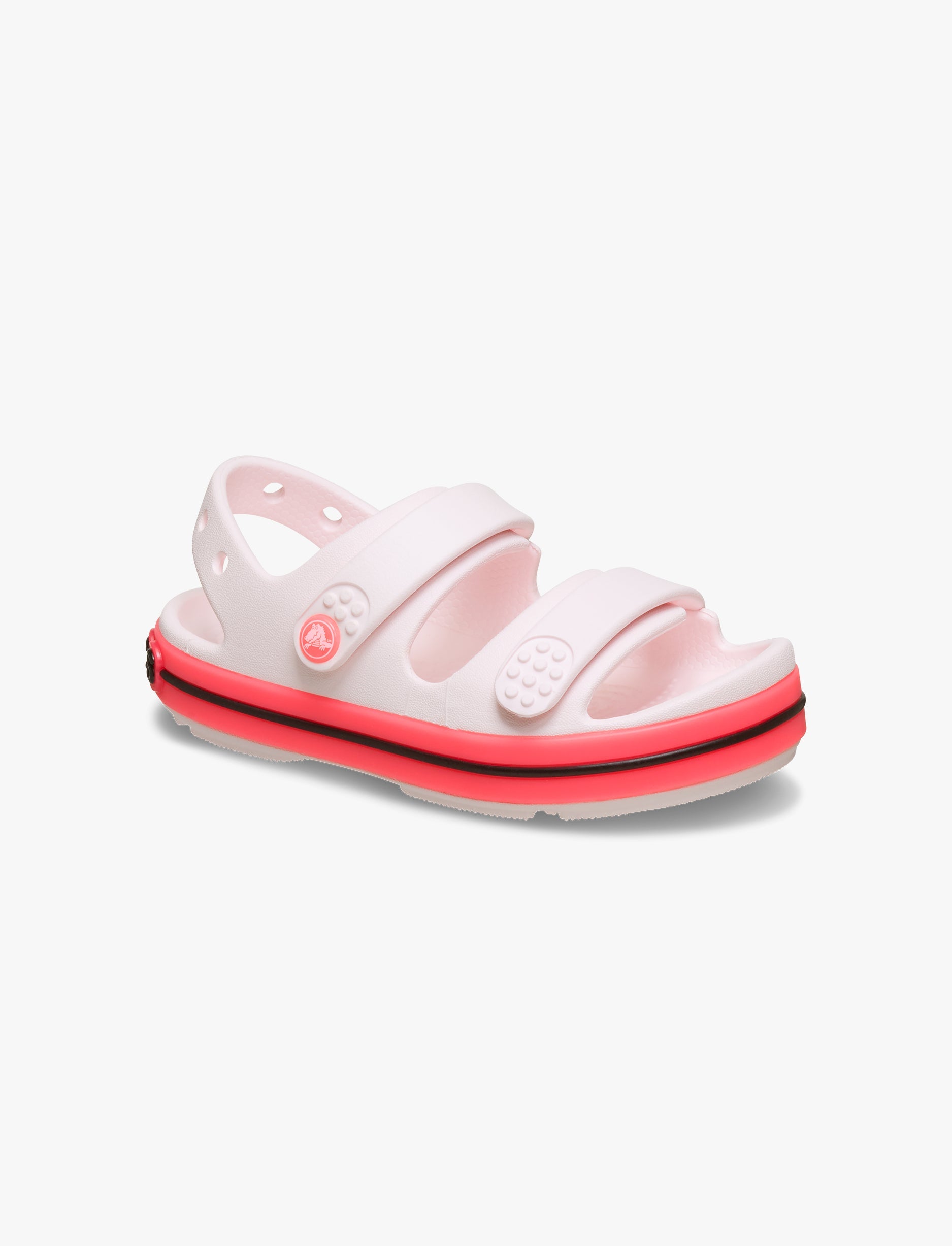 Crocs Crocband Cruiser Neon Band Sandal K - סנדלי קרוקס קרוקבנד לילדים בצבע ורוד קרחוני/ורוד