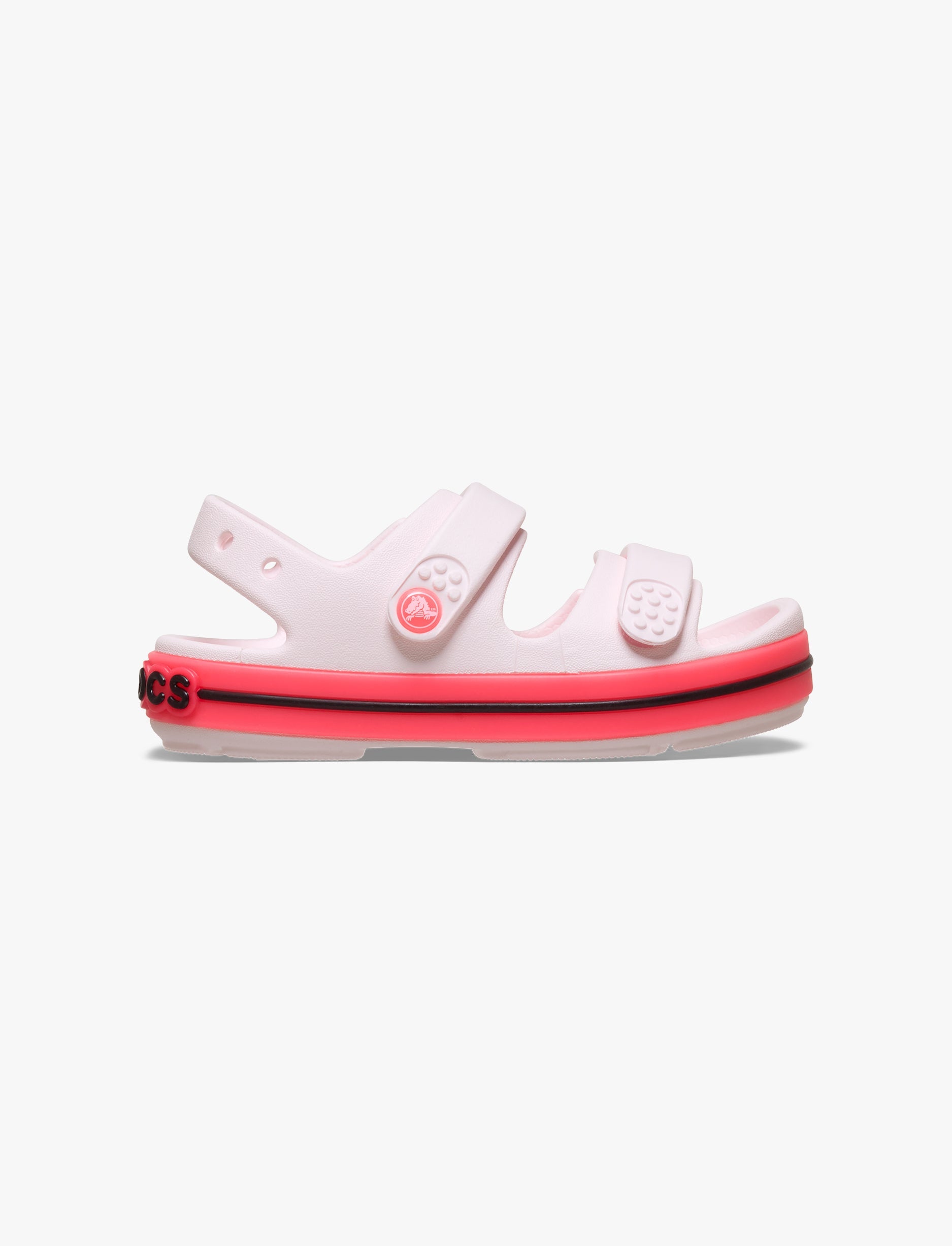 Crocs Crocband Cruiser Neon Band Sandal K - סנדלי קרוקס קרוקבנד לילדים בצבע ורוד קרחוני/ורוד