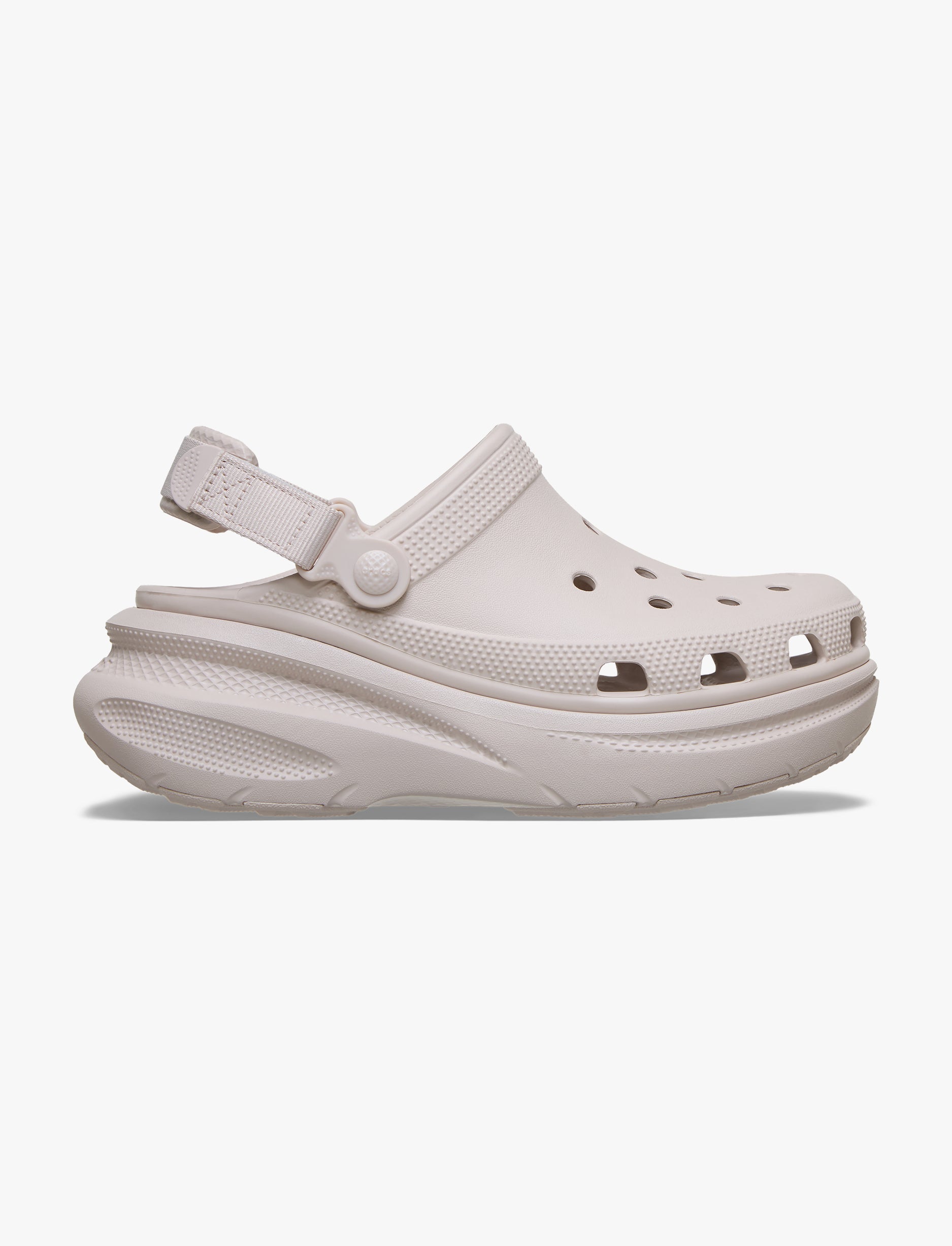Crocs New Crush Clog - כפכפי פלטפרומה קלוג לנשים בצבע קרם קקאו